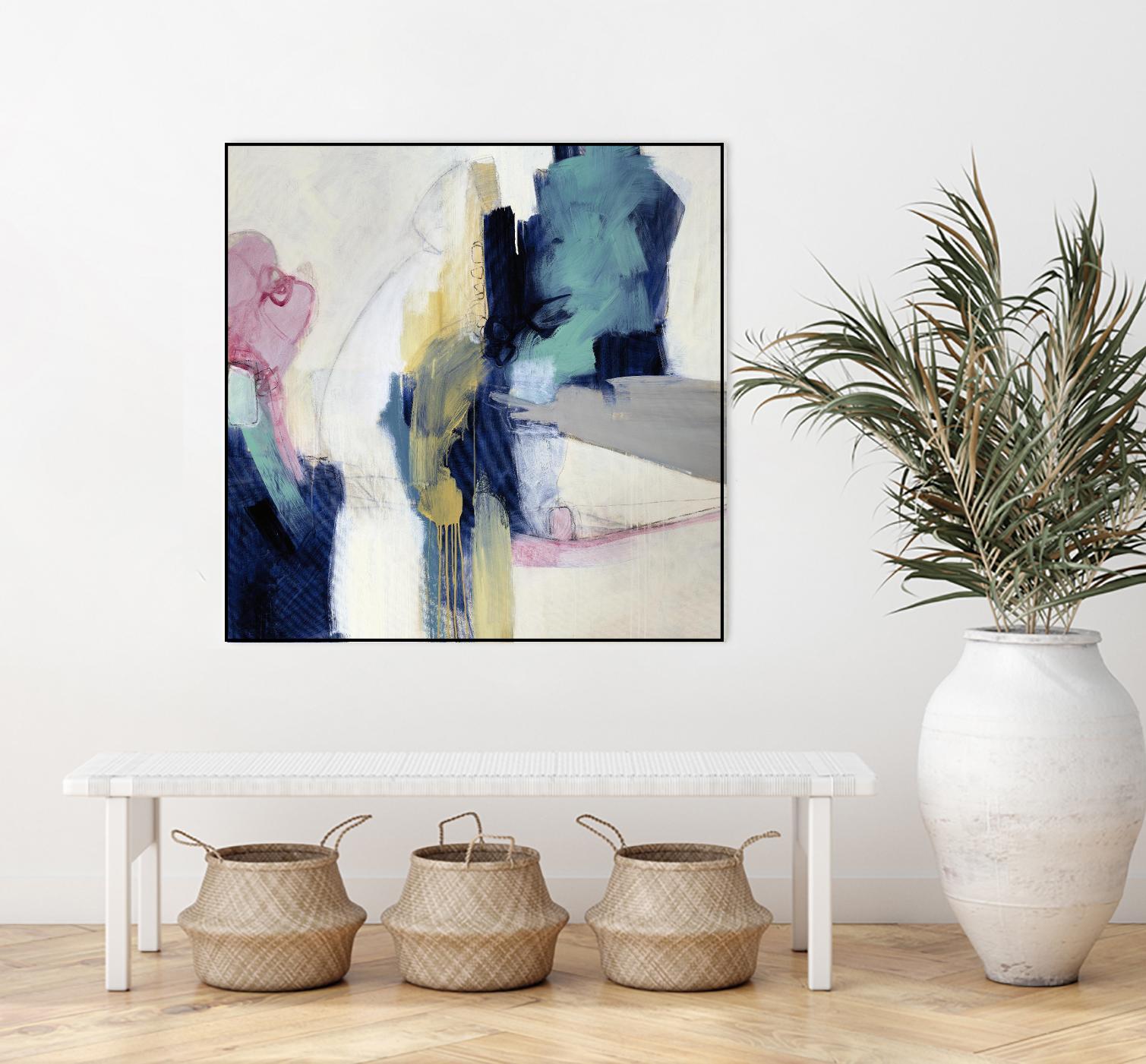 Acrobatic Swimmer by Daleno Art on GIANT ART - pink abstract abstrait