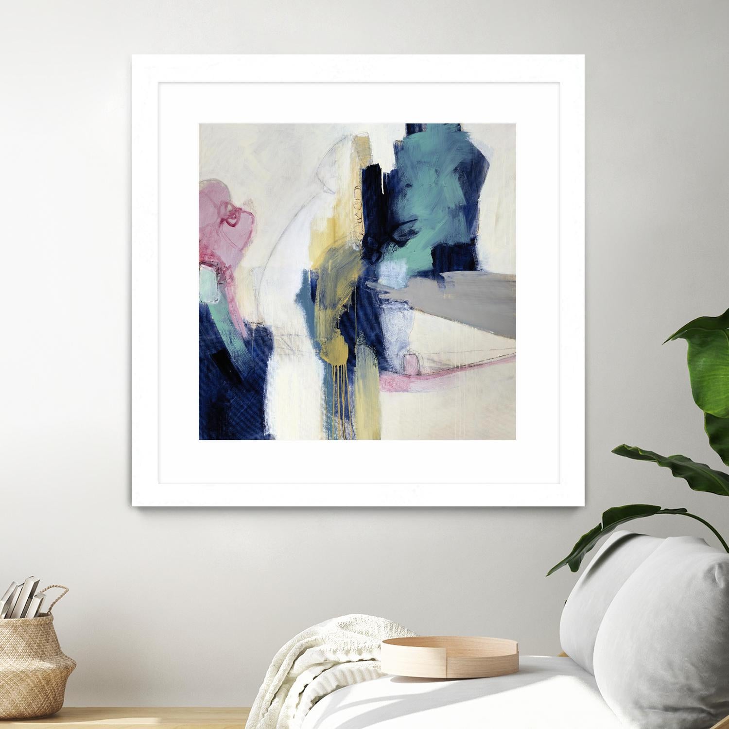 Acrobatic Swimmer by Daleno Art on GIANT ART - pink abstract abstrait