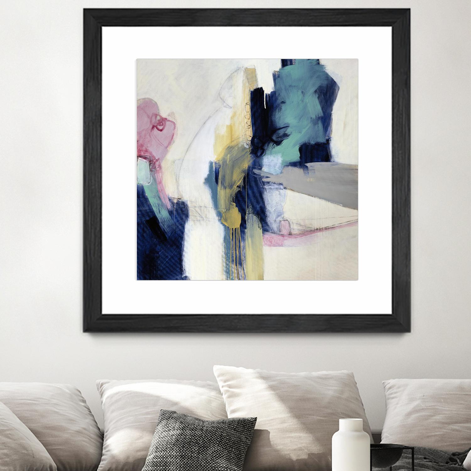 Acrobatic Swimmer by Daleno Art on GIANT ART - pink abstract abstrait