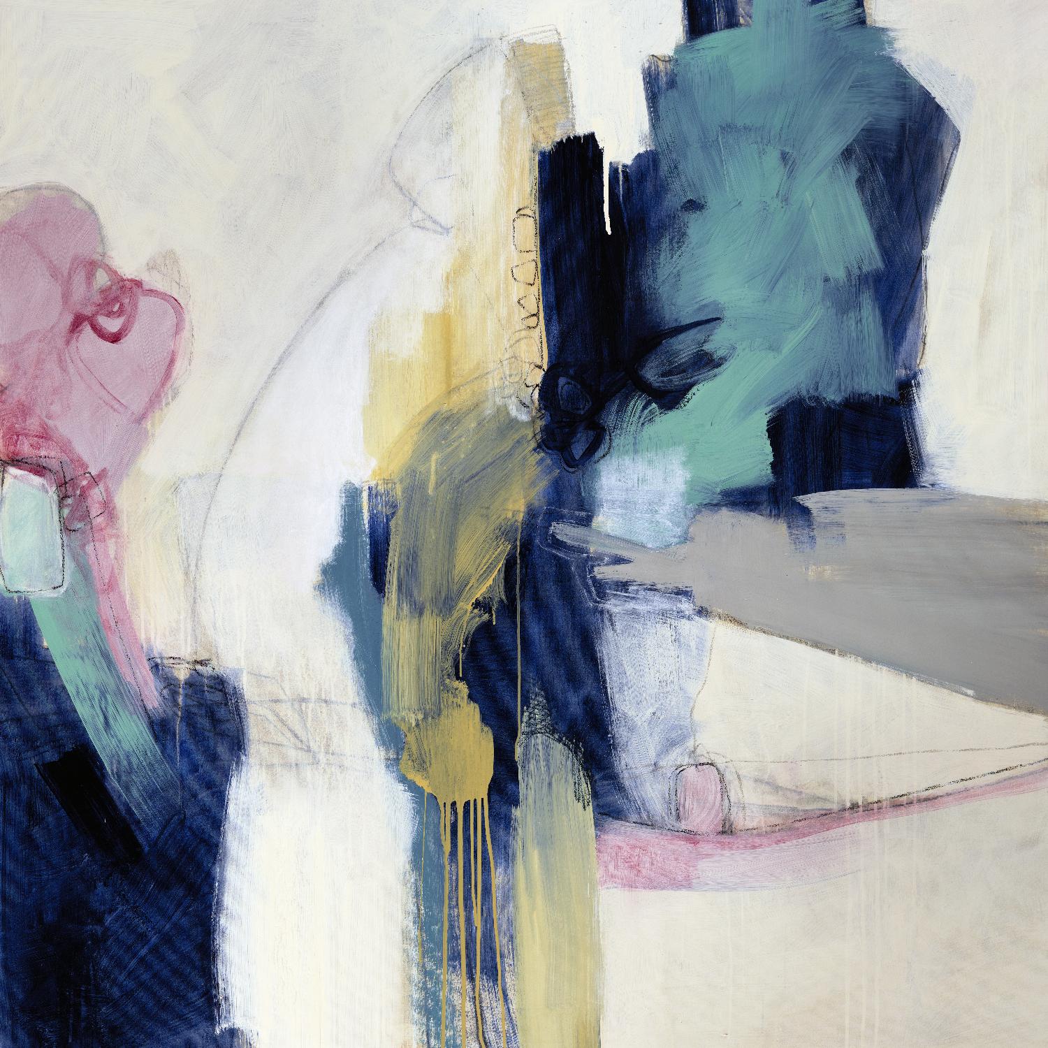 Acrobatic Swimmer by Daleno Art on GIANT ART - pink abstract abstrait