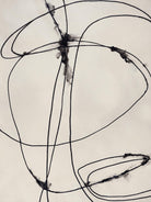 Tangled Ties by Daleno Art on GIANT ART - beige black & white abstrait