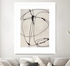 Tangled Ties by Daleno Art on GIANT ART - beige black & white abstrait