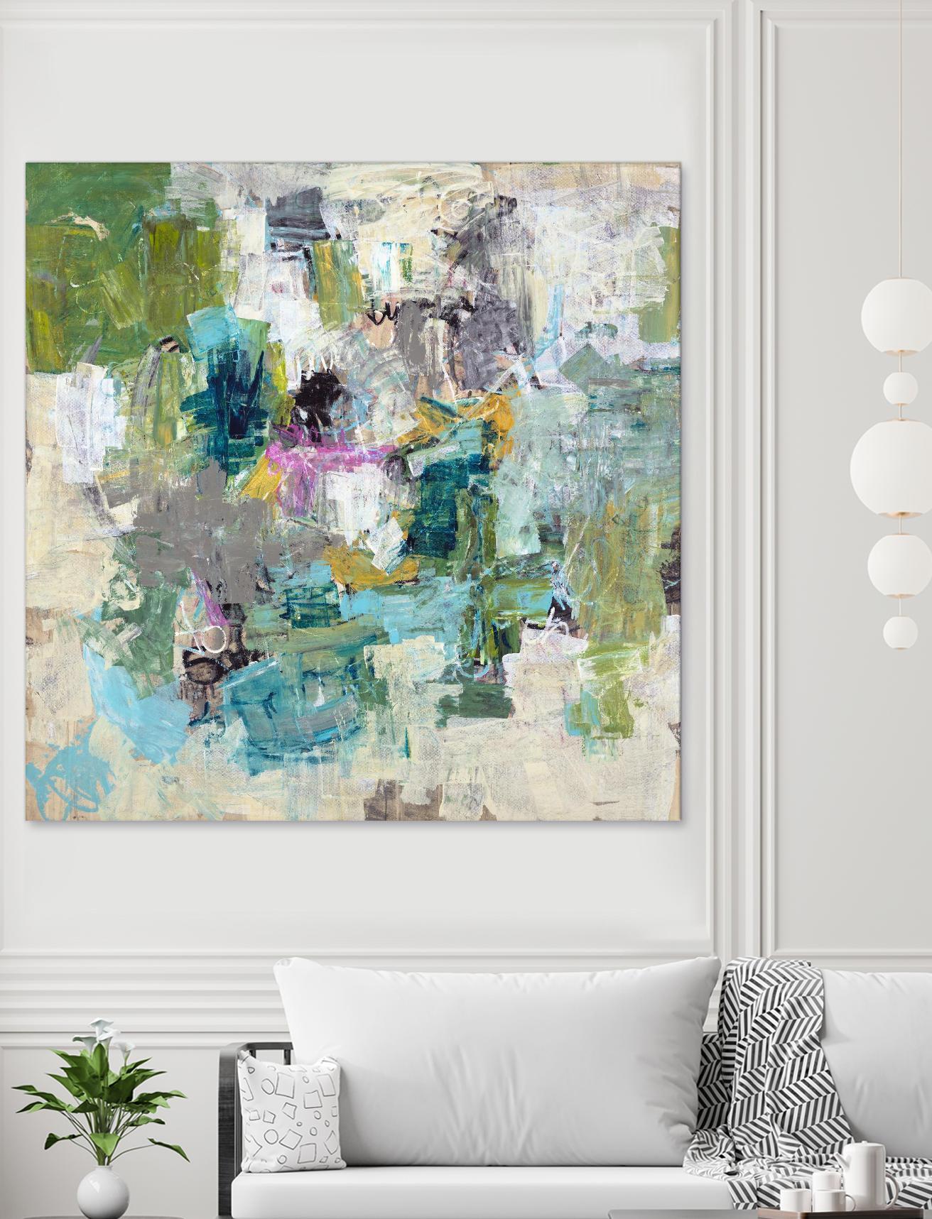 Break the Intrusion by Daleno Art on GIANT ART - beige abstract abstrait