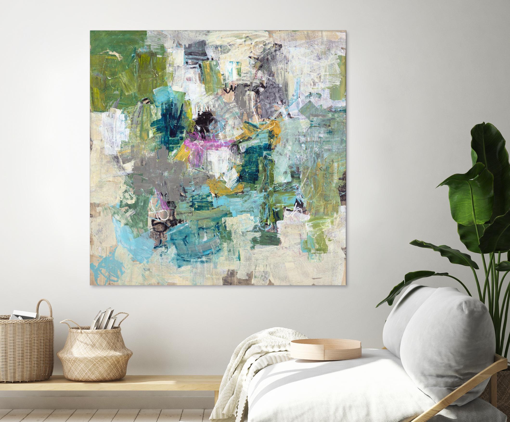 Break the Intrusion by Daleno Art on GIANT ART - beige abstract abstrait