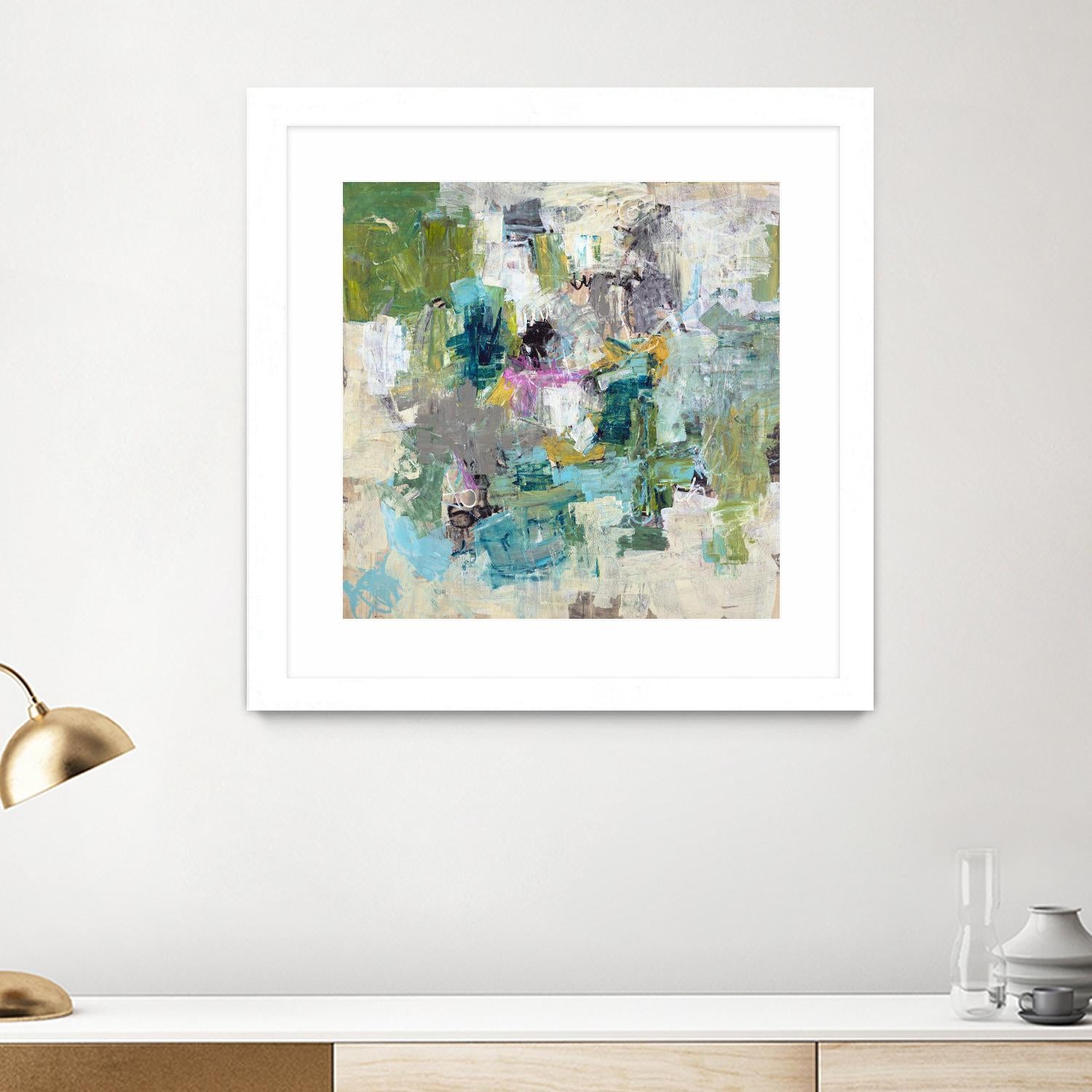 Break the Intrusion by Daleno Art on GIANT ART - beige abstract abstrait