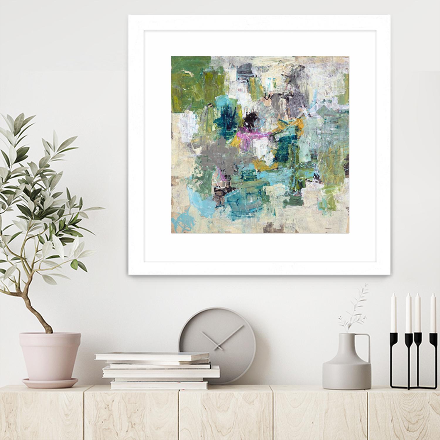 Break the Intrusion by Daleno Art on GIANT ART - beige abstract abstrait