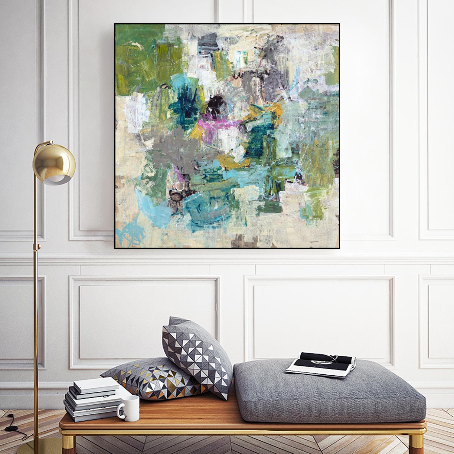 Break the Intrusion by Daleno Art on GIANT ART - beige abstract abstrait