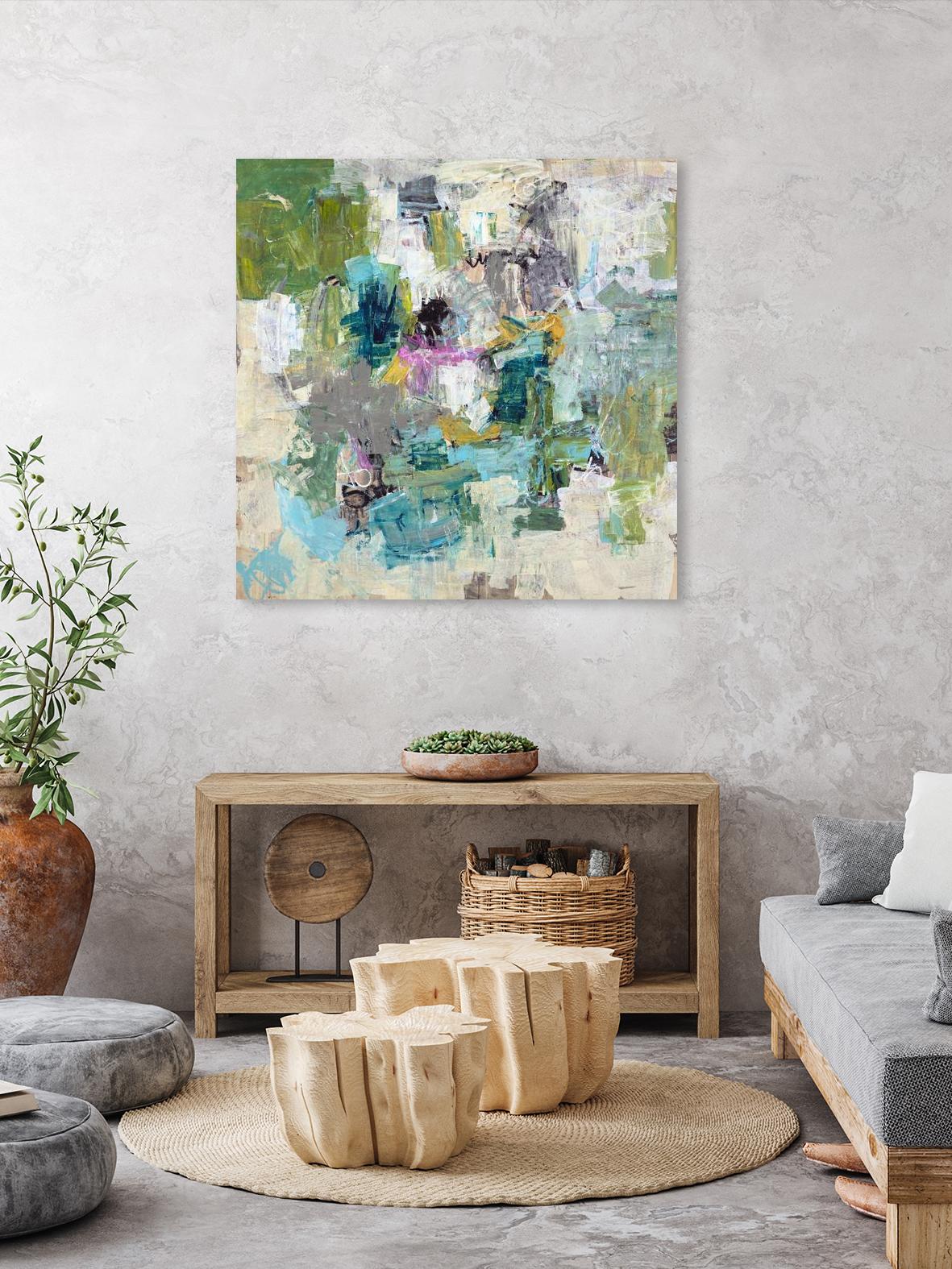 Break the Intrusion by Daleno Art on GIANT ART - beige abstract abstrait