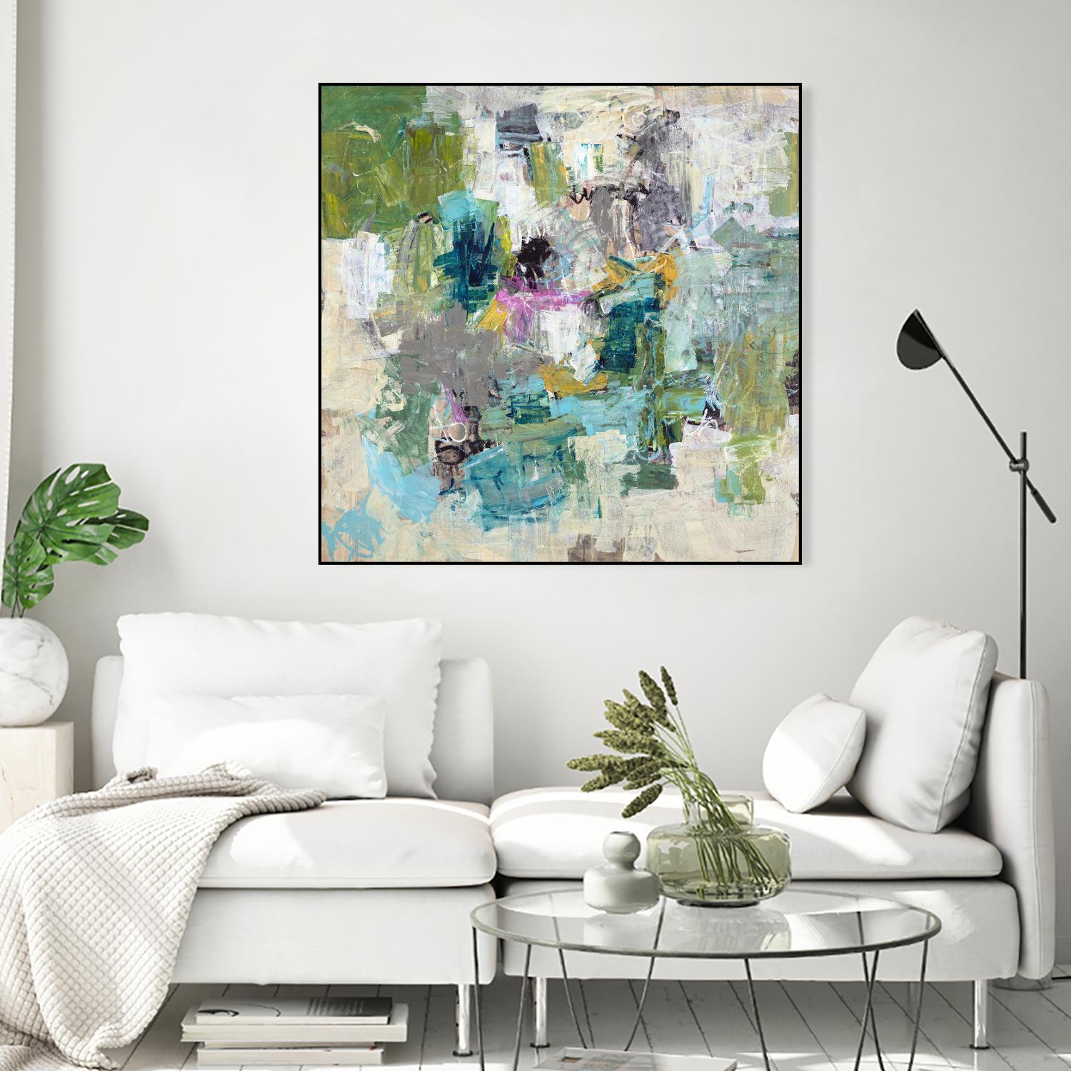 Break the Intrusion by Daleno Art on GIANT ART - beige abstract abstrait