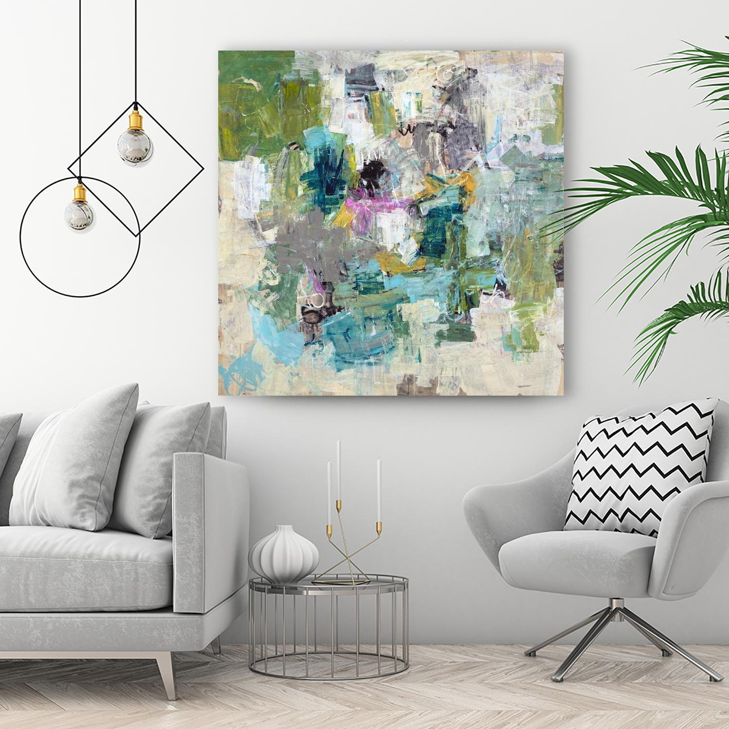 Break the Intrusion by Daleno Art on GIANT ART - beige abstract abstrait