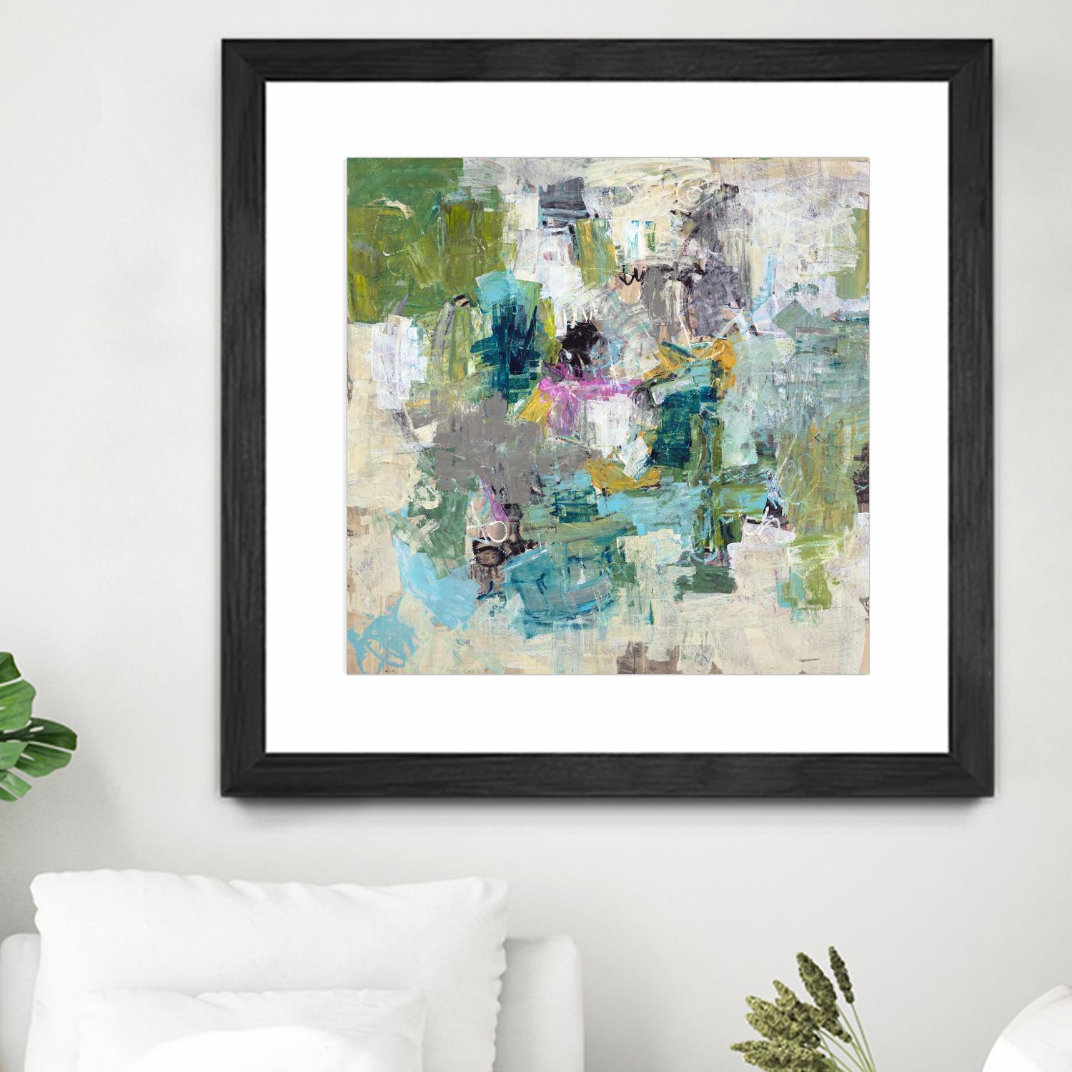 Break the Intrusion by Daleno Art on GIANT ART - beige abstract abstrait