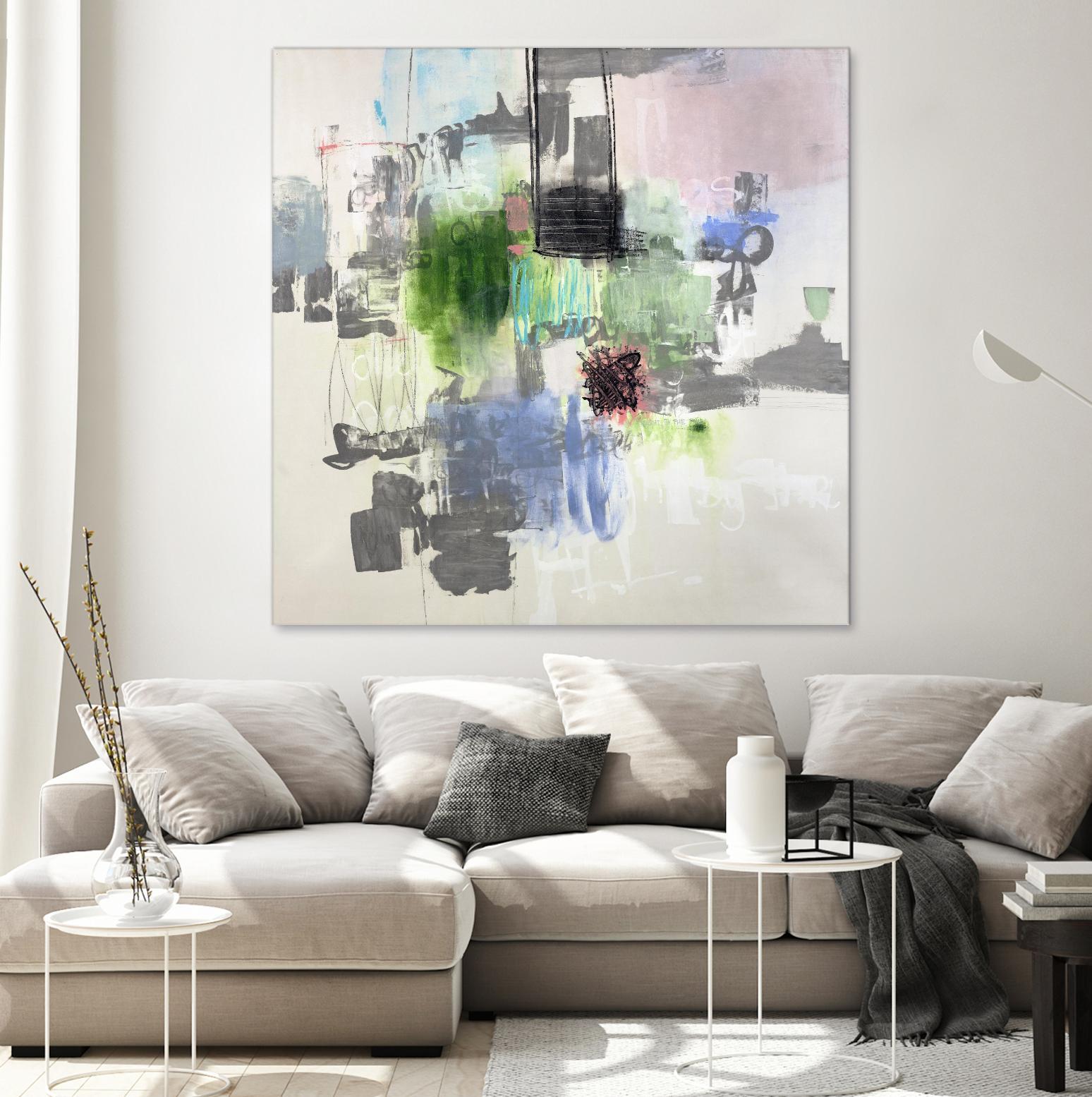 Uncontained by Daleno Art on GIANT ART - grey  abstract abstrait