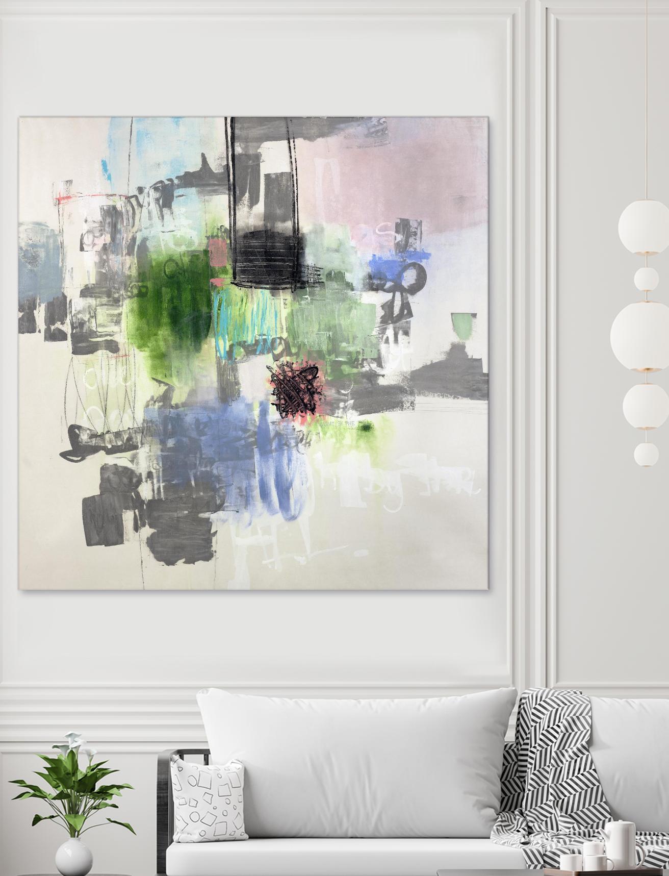 Uncontained by Daleno Art on GIANT ART - grey  abstract abstrait