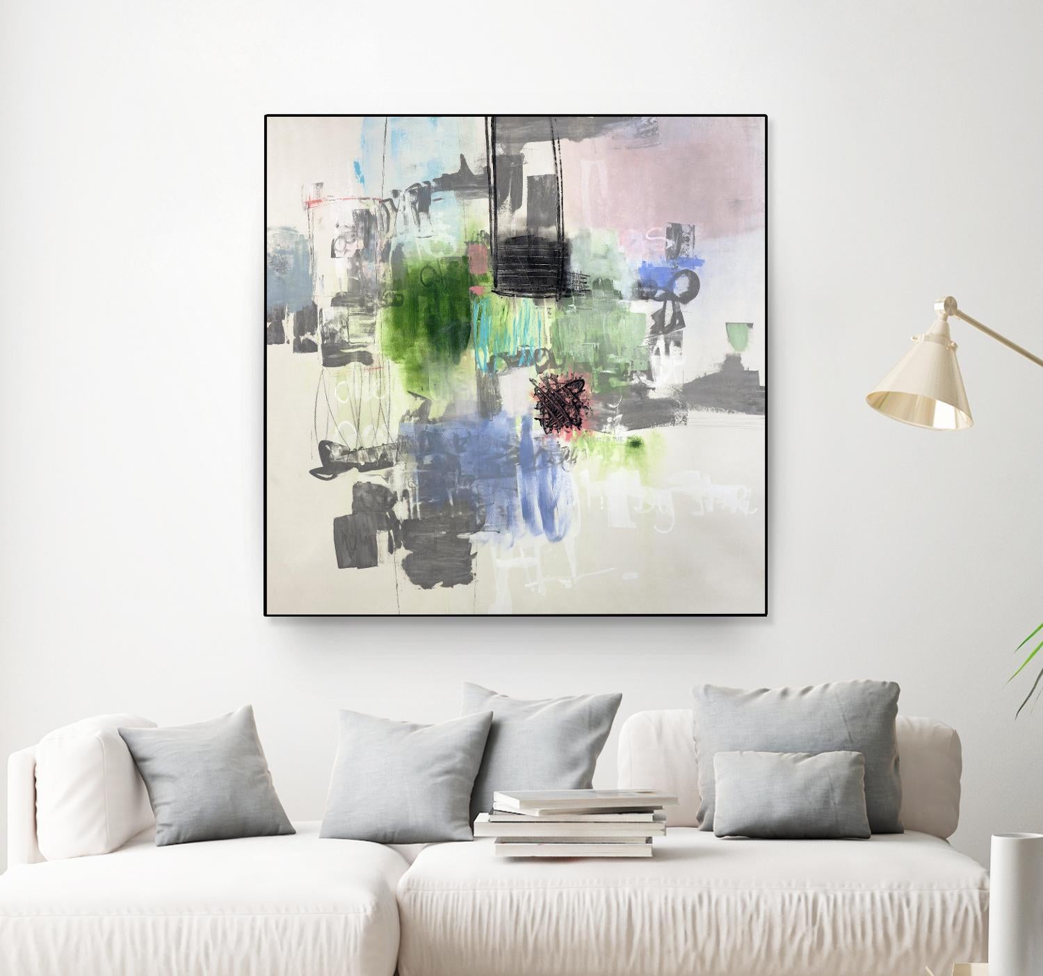 Uncontained by Daleno Art on GIANT ART - grey  abstract abstrait