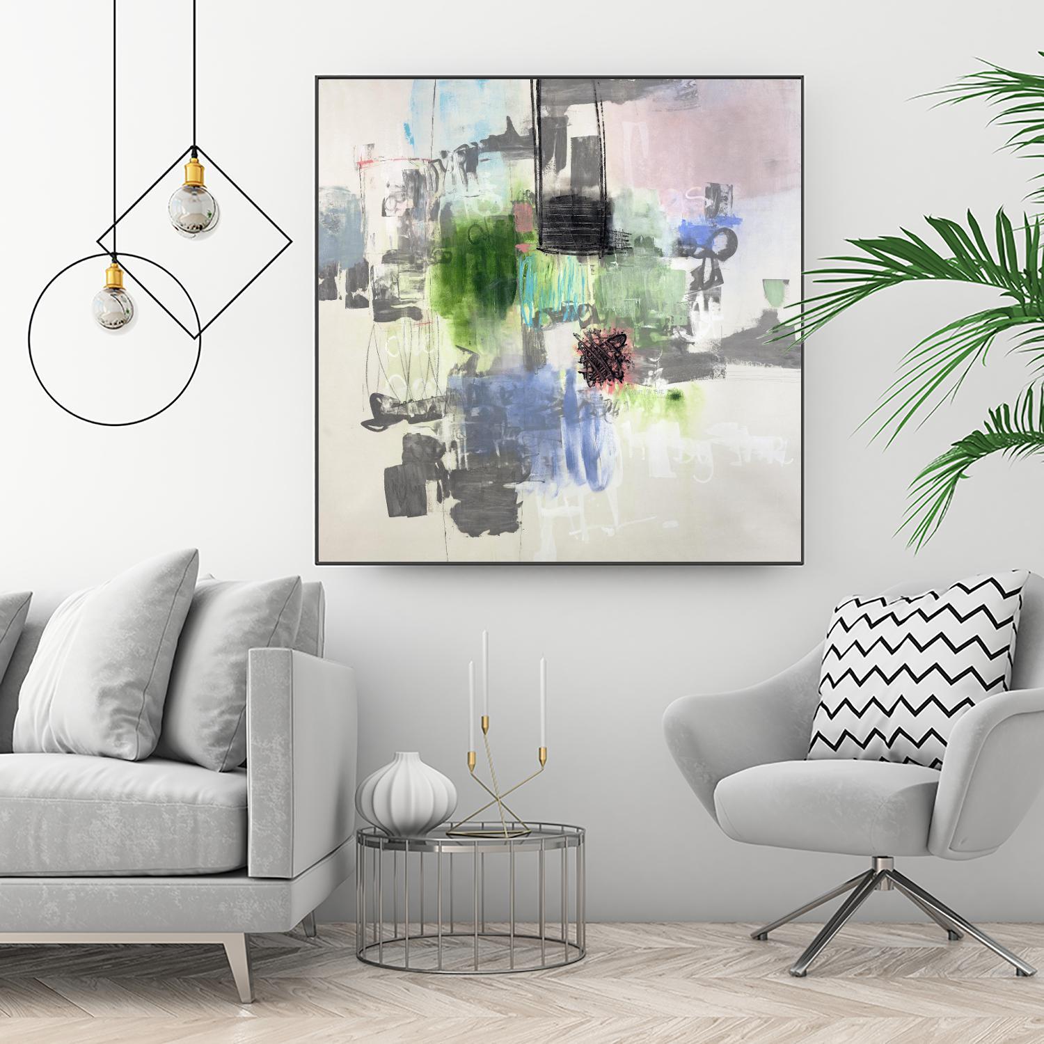 Uncontained by Daleno Art on GIANT ART - grey  abstract abstrait