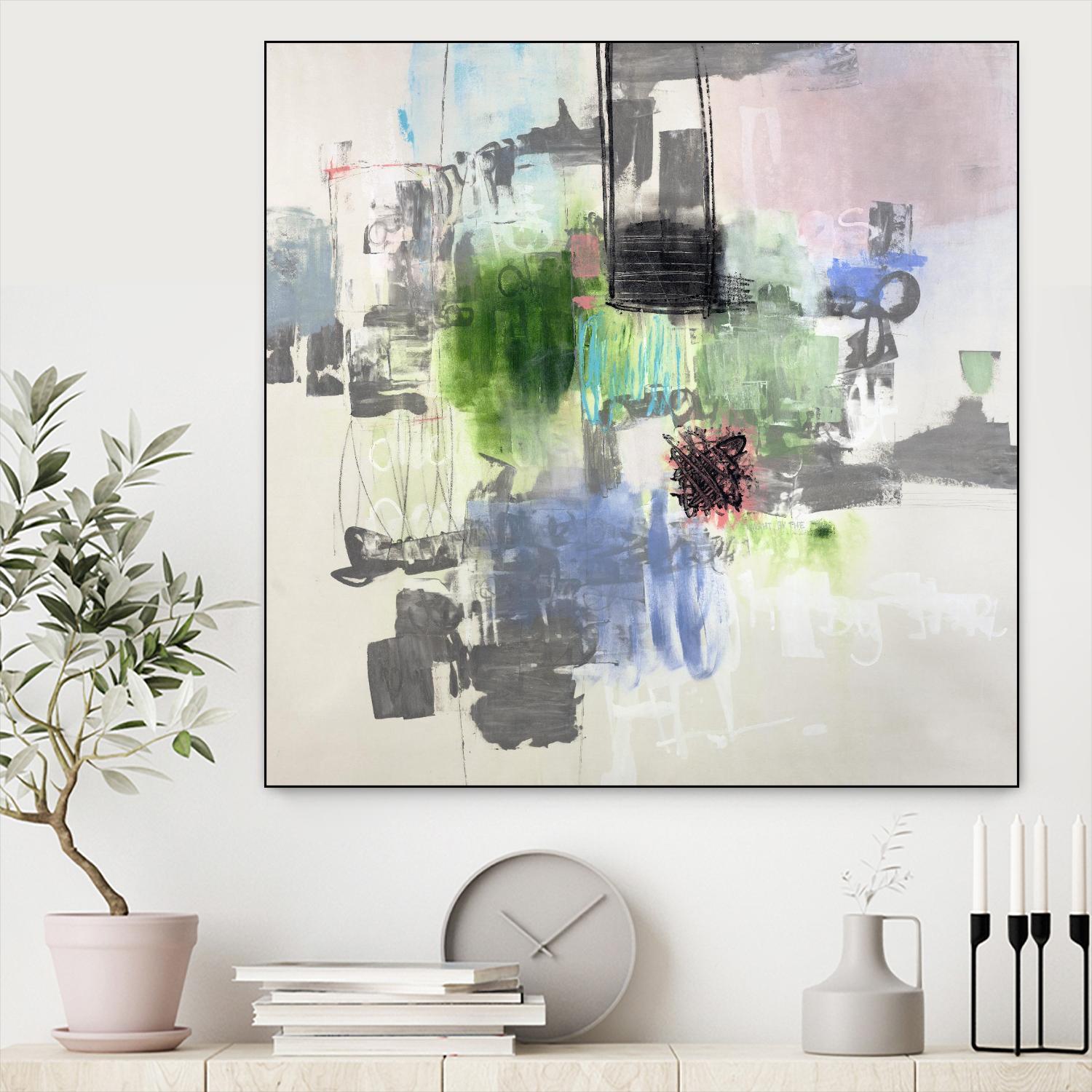 Uncontained by Daleno Art on GIANT ART - grey  abstract abstrait