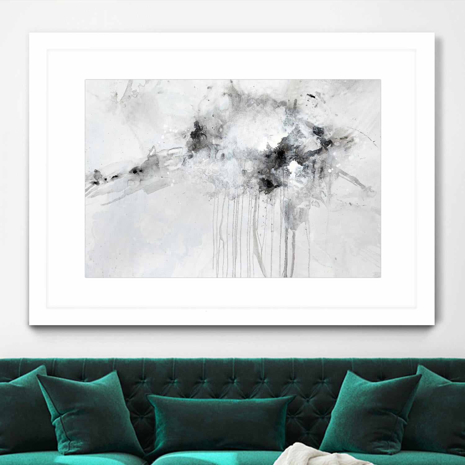 Silent Explosion by Daleno Art on GIANT ART - blue abstract abstrait