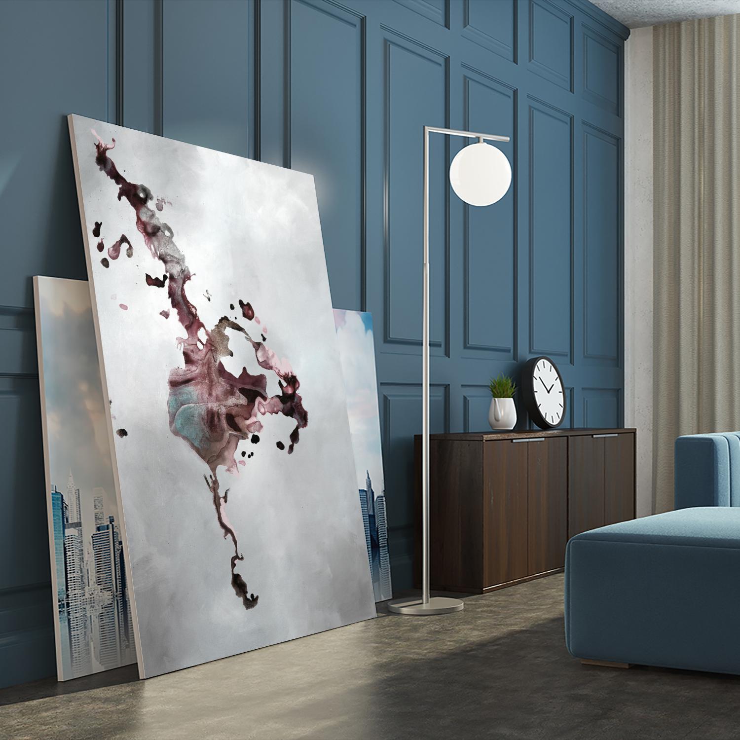 Welcomed Disturbance II by Daleno Art on GIANT ART - pink  abstract abstrait