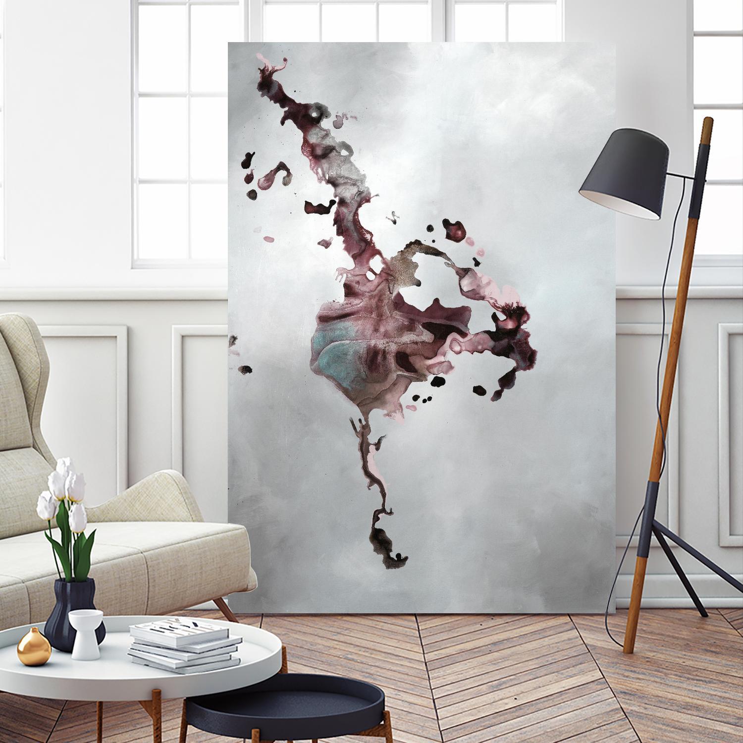 Welcomed Disturbance II by Daleno Art on GIANT ART - pink  abstract abstrait