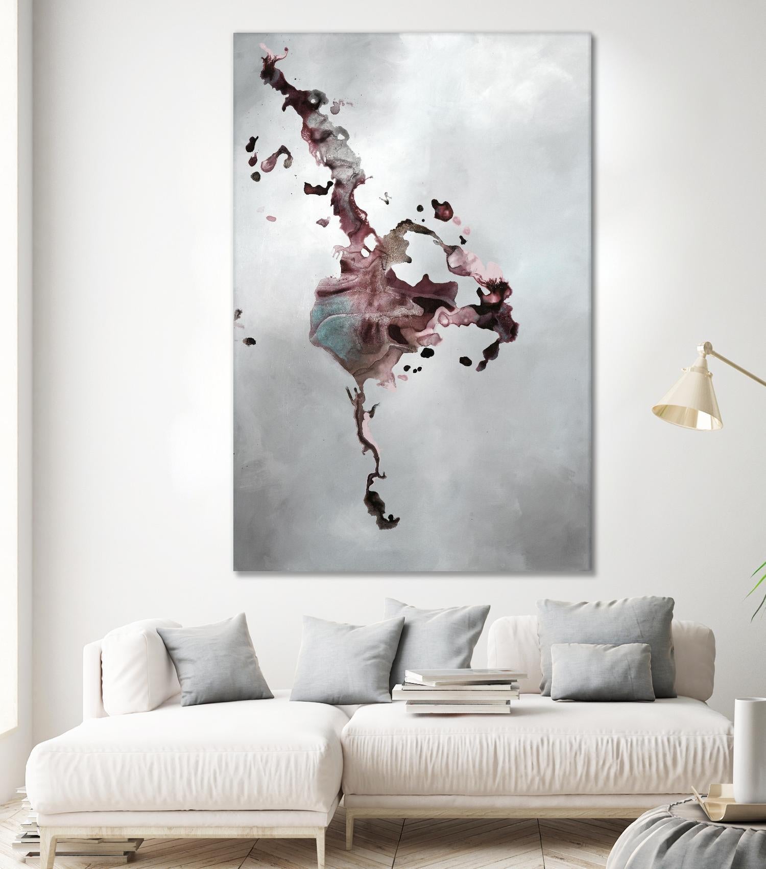 Welcomed Disturbance II by Daleno Art on GIANT ART - pink  abstract abstrait