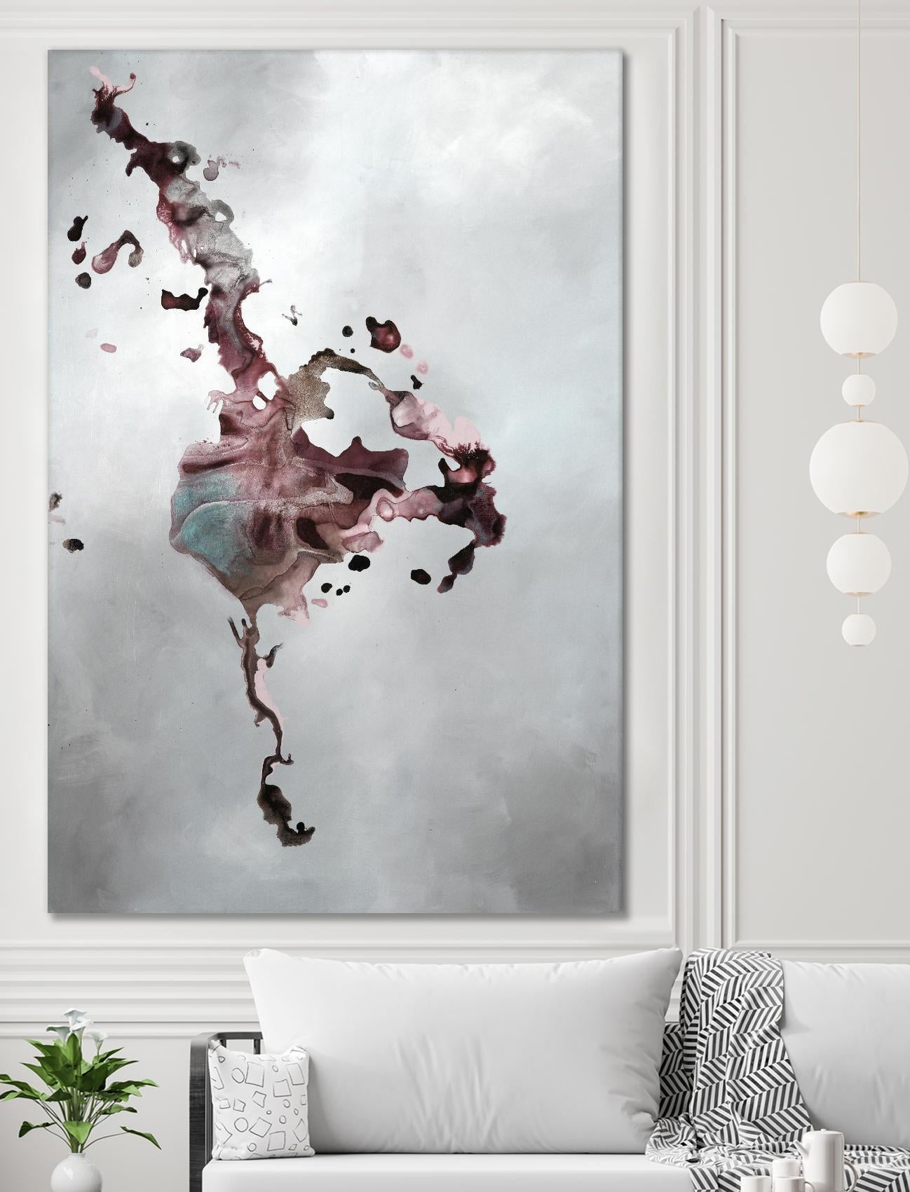 Welcomed Disturbance II by Daleno Art on GIANT ART - pink  abstract abstrait