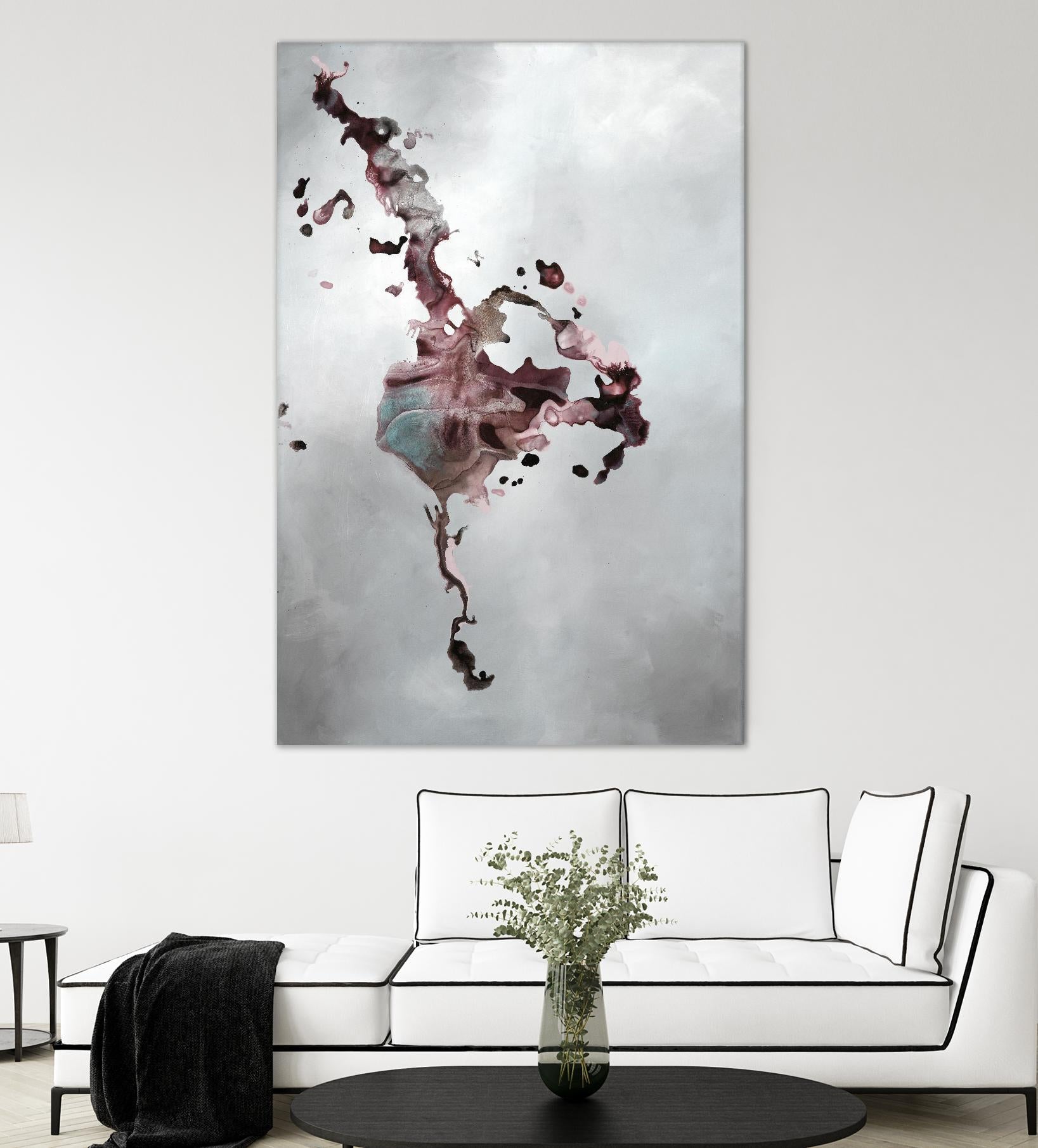 Welcomed Disturbance II by Daleno Art on GIANT ART - pink  abstract abstrait