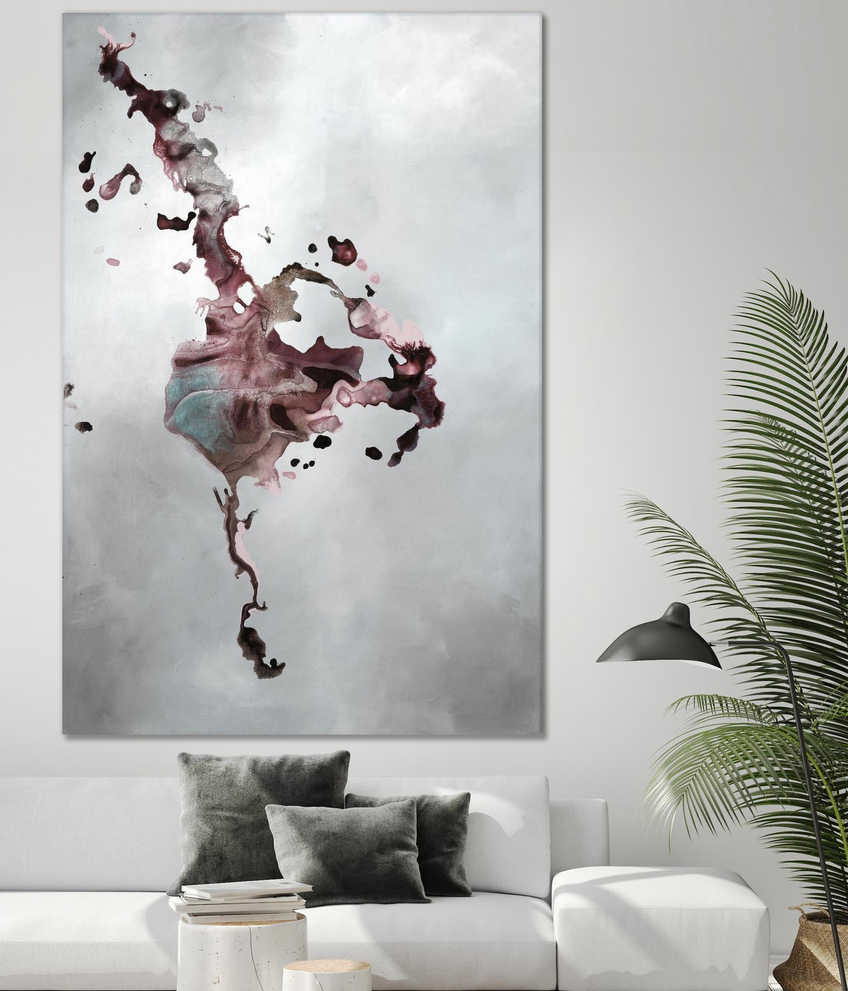 Welcomed Disturbance II by Daleno Art on GIANT ART - pink  abstract abstrait