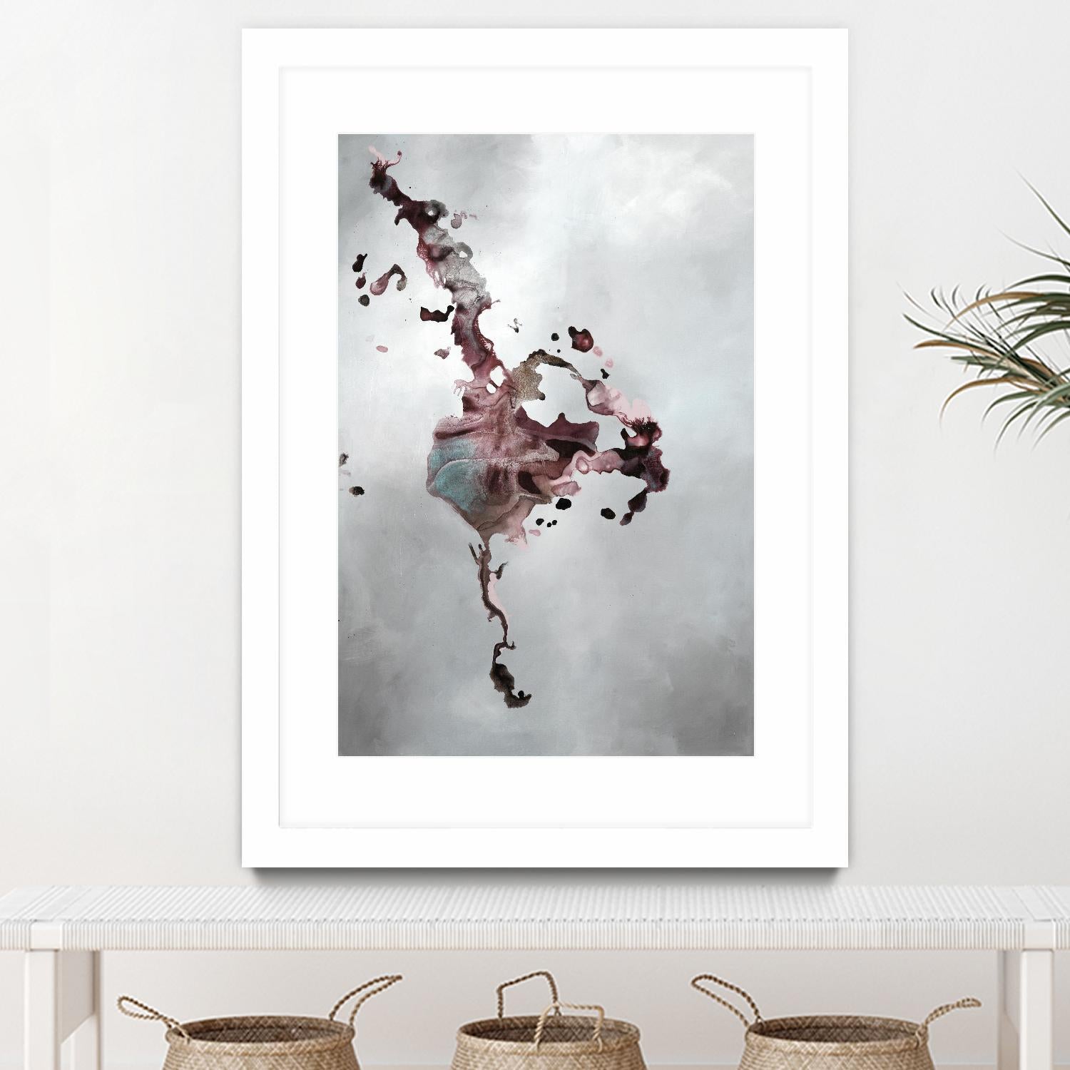 Welcomed Disturbance II by Daleno Art on GIANT ART - pink  abstract abstrait