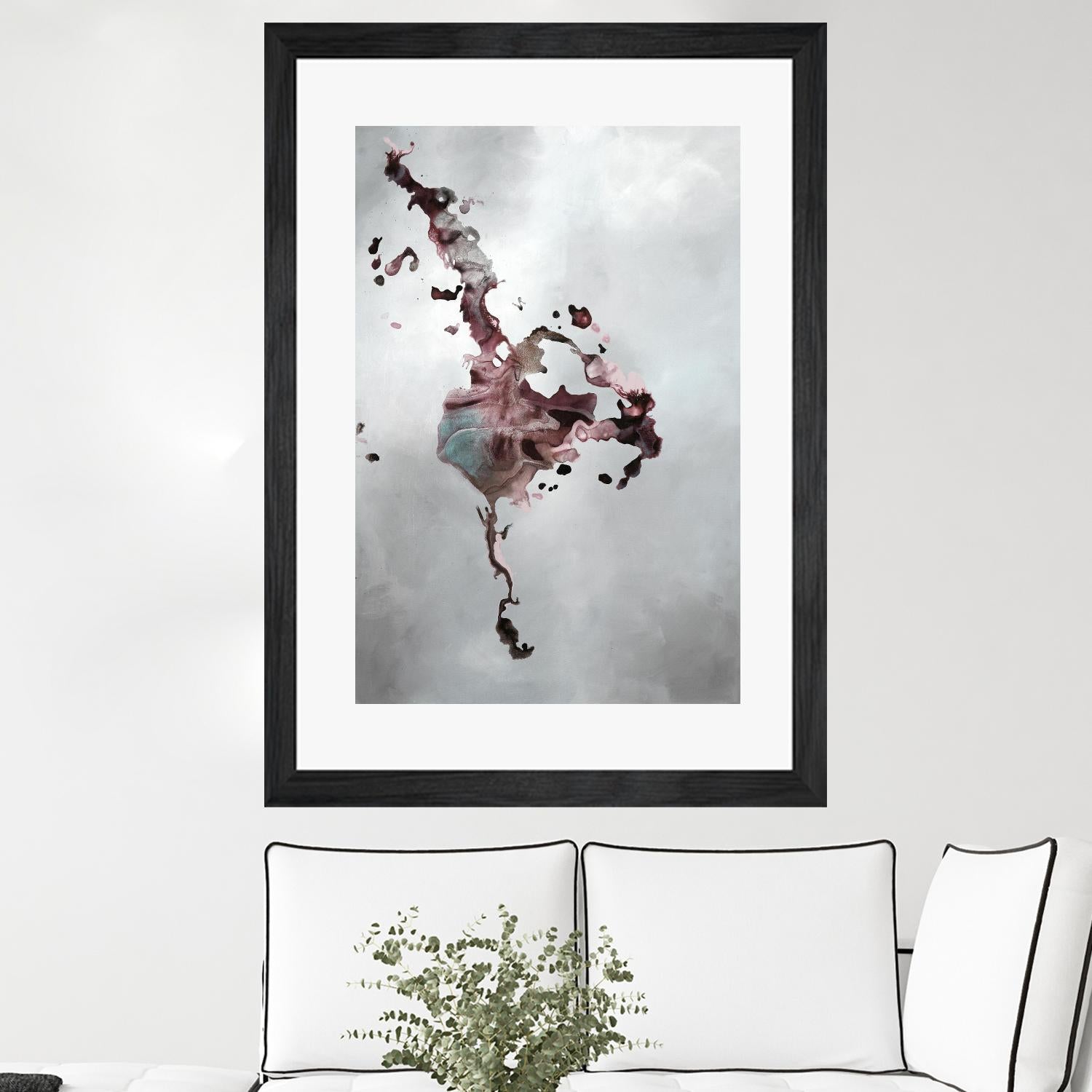 Welcomed Disturbance II by Daleno Art on GIANT ART - pink  abstract abstrait