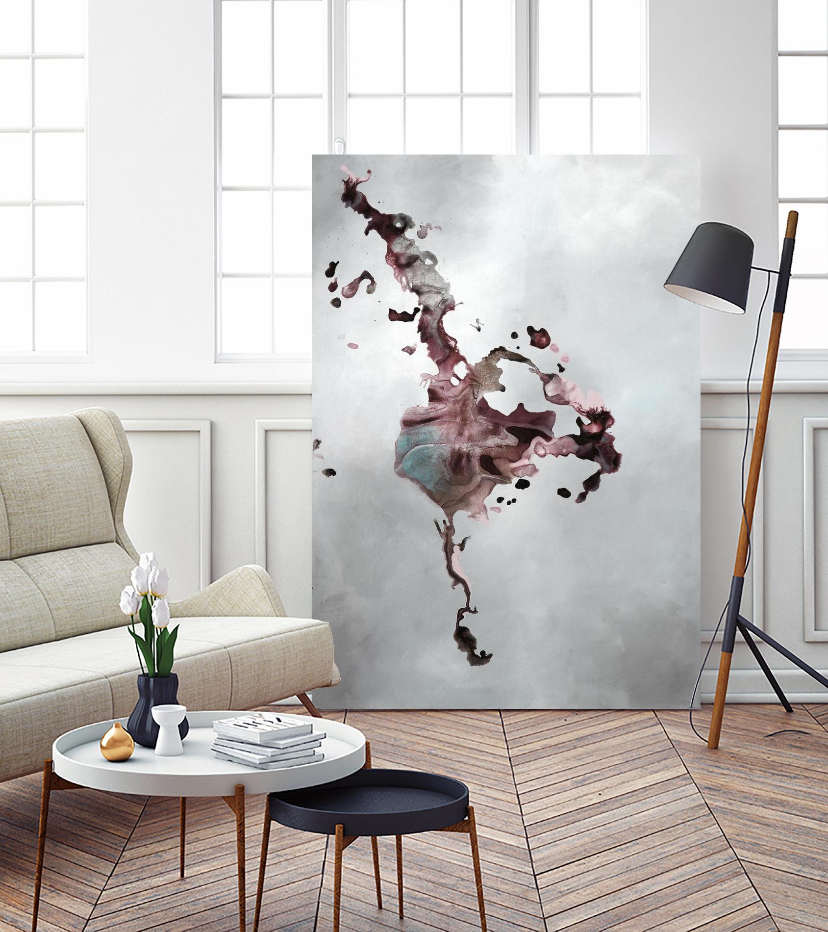 Welcomed Disturbance II by Daleno Art on GIANT ART - pink  abstract abstrait