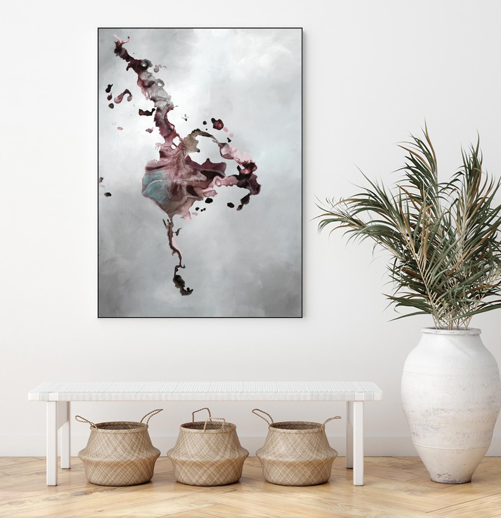 Welcomed Disturbance II by Daleno Art on GIANT ART - pink  abstract abstrait