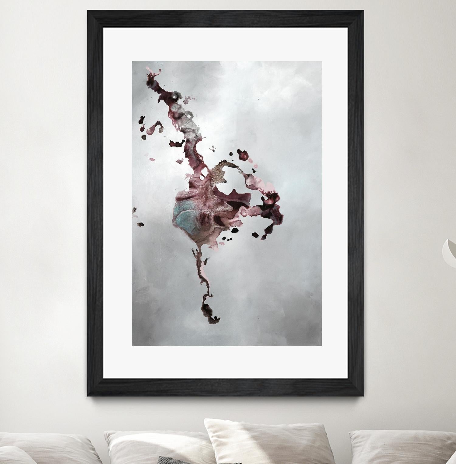 Welcomed Disturbance II by Daleno Art on GIANT ART - pink  abstract abstrait