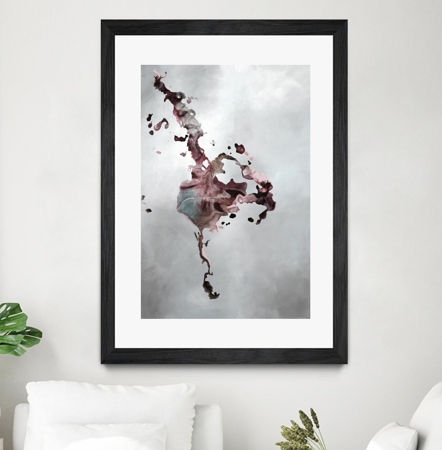 Welcomed Disturbance II by Daleno Art on GIANT ART - pink  abstract abstrait
