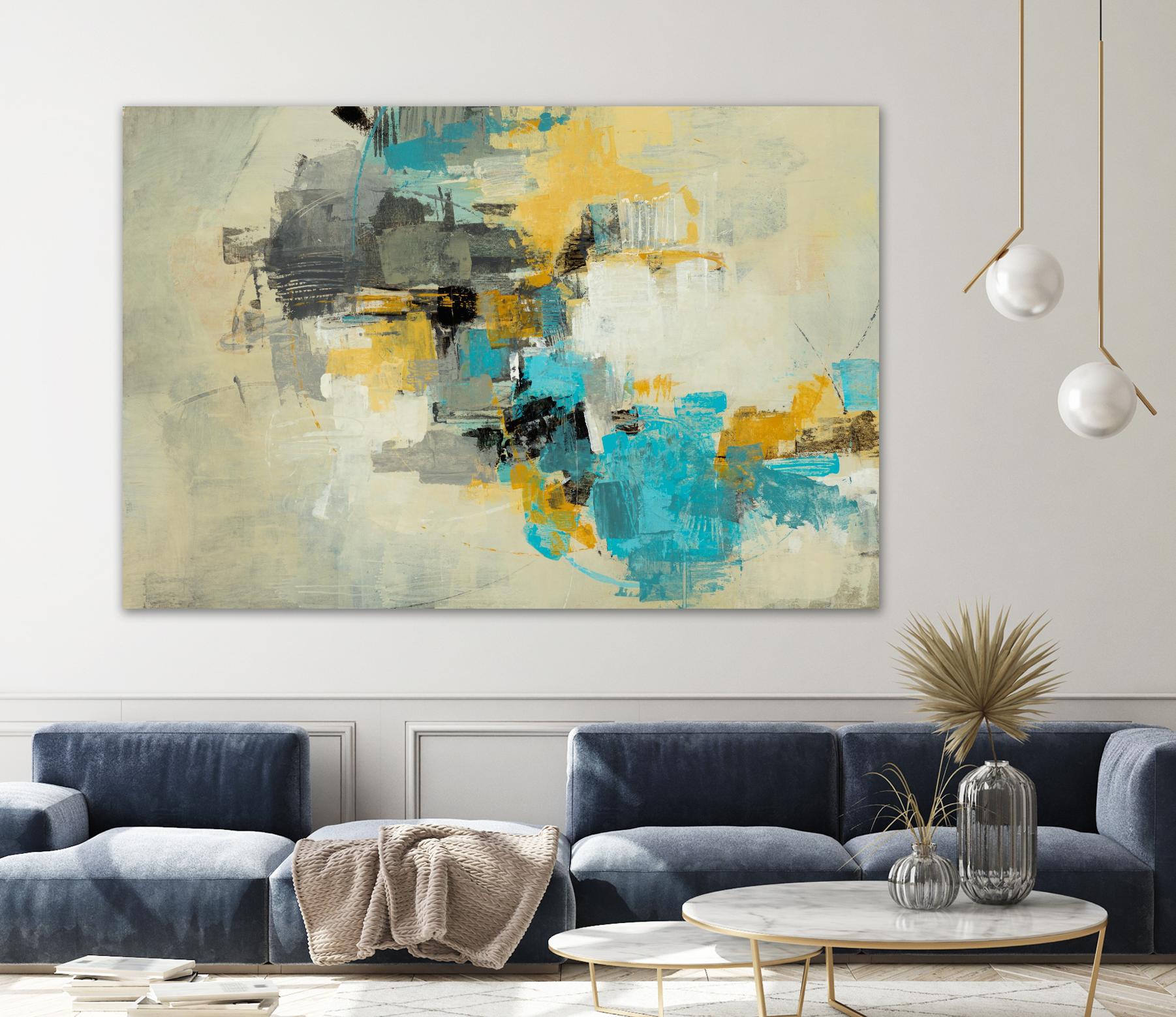 Adrift in Time by Daleno Art on GIANT ART - blue abstract abstrait