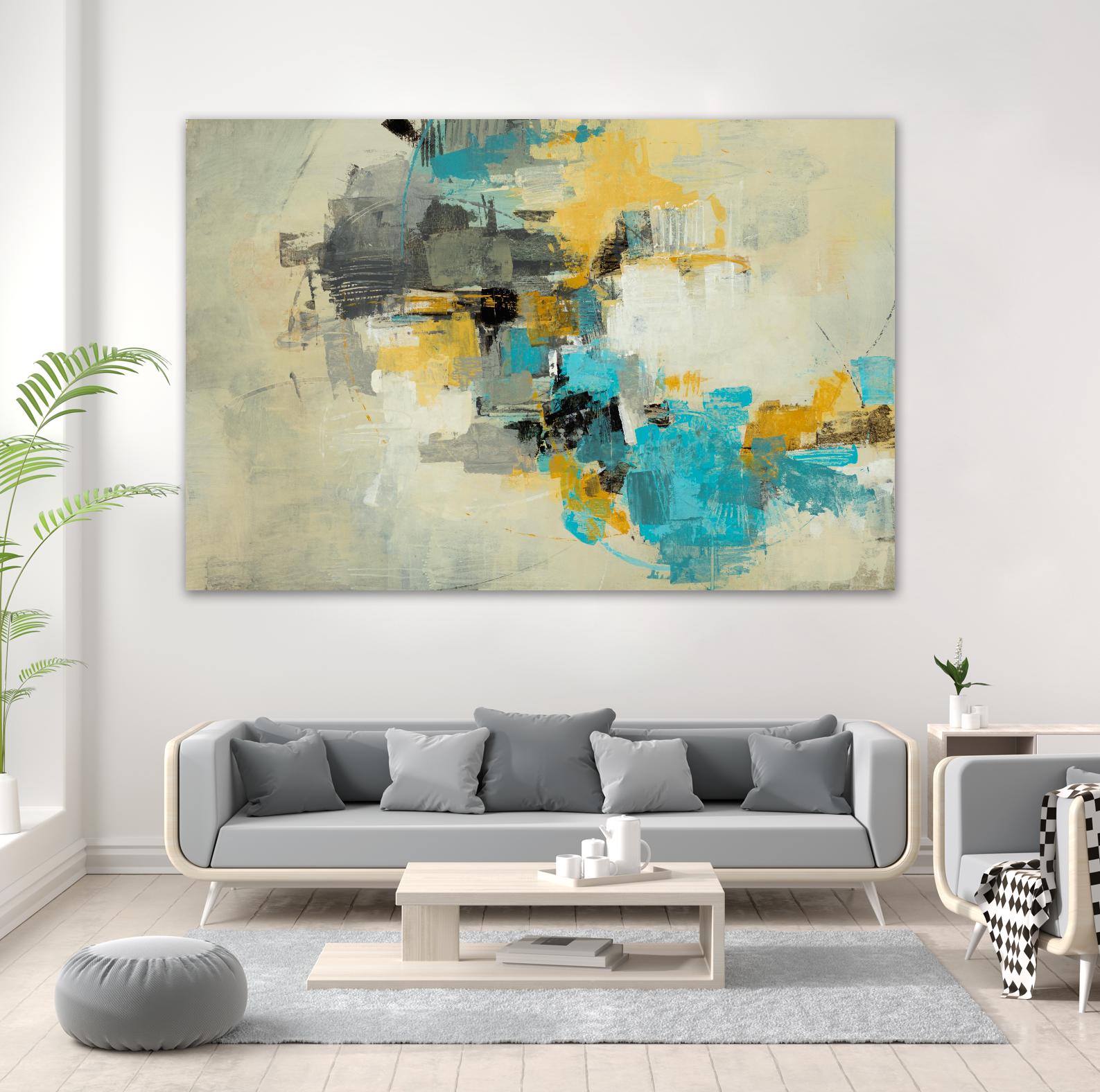 Adrift in Time by Daleno Art on GIANT ART - blue abstract abstrait
