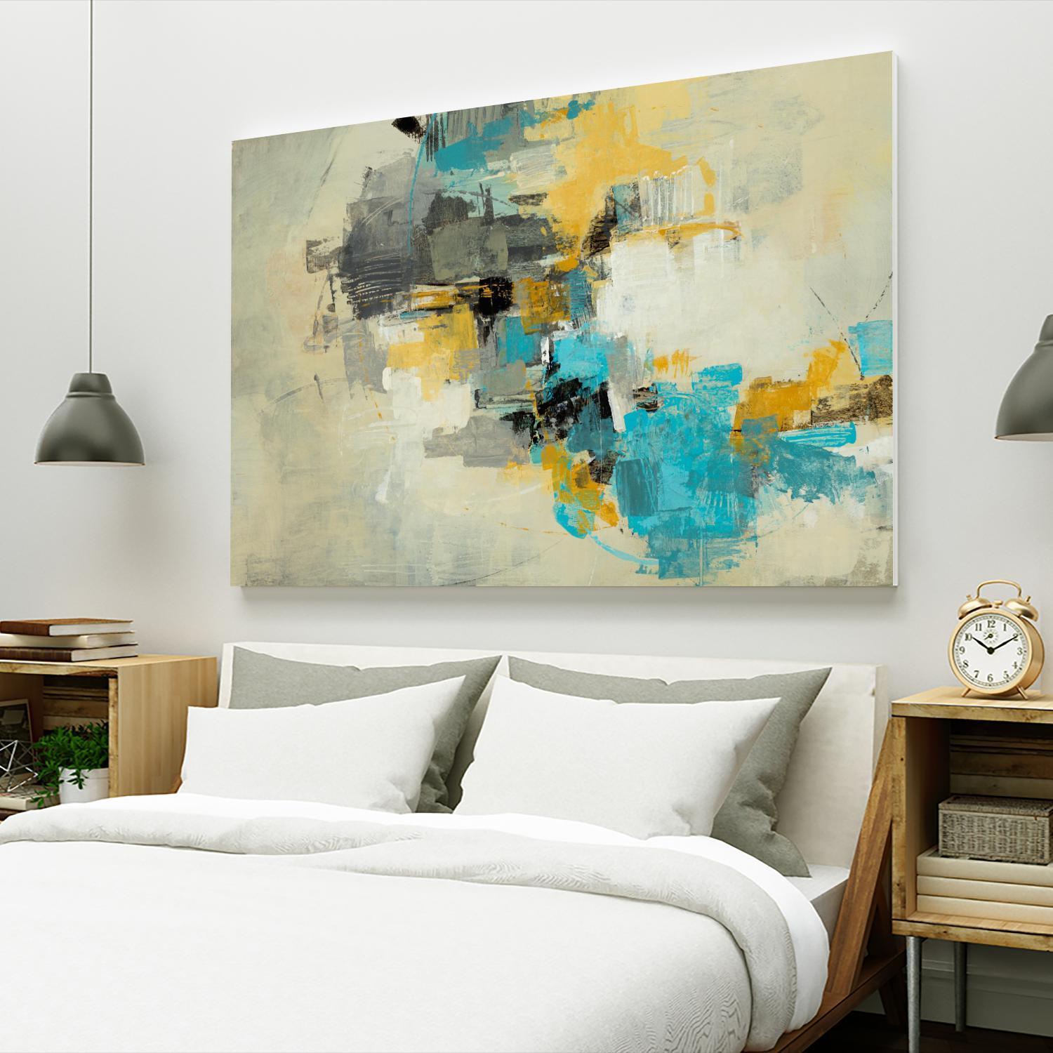 Adrift in Time by Daleno Art on GIANT ART - blue abstract abstrait