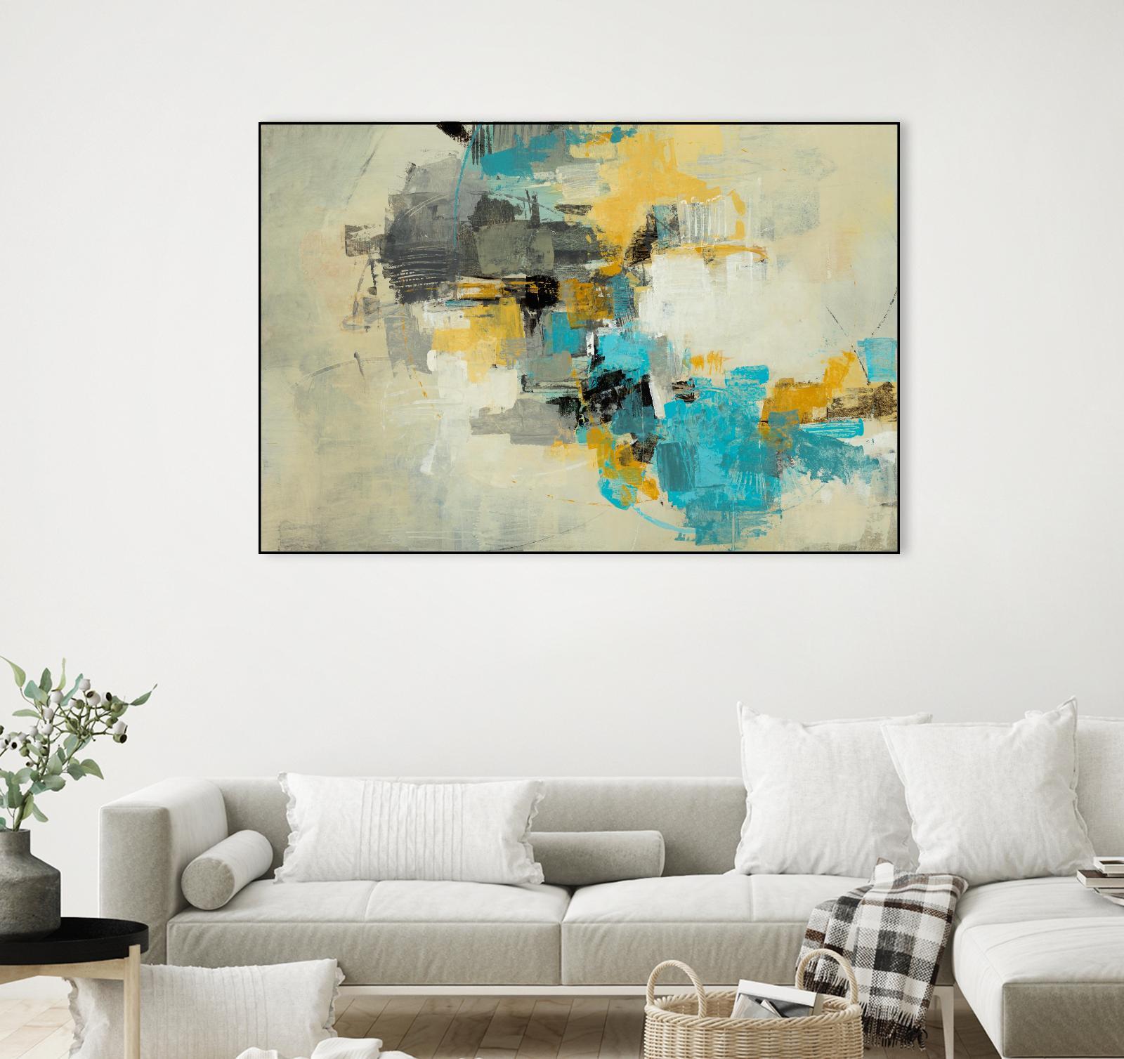 Adrift in Time by Daleno Art on GIANT ART - blue abstract abstrait