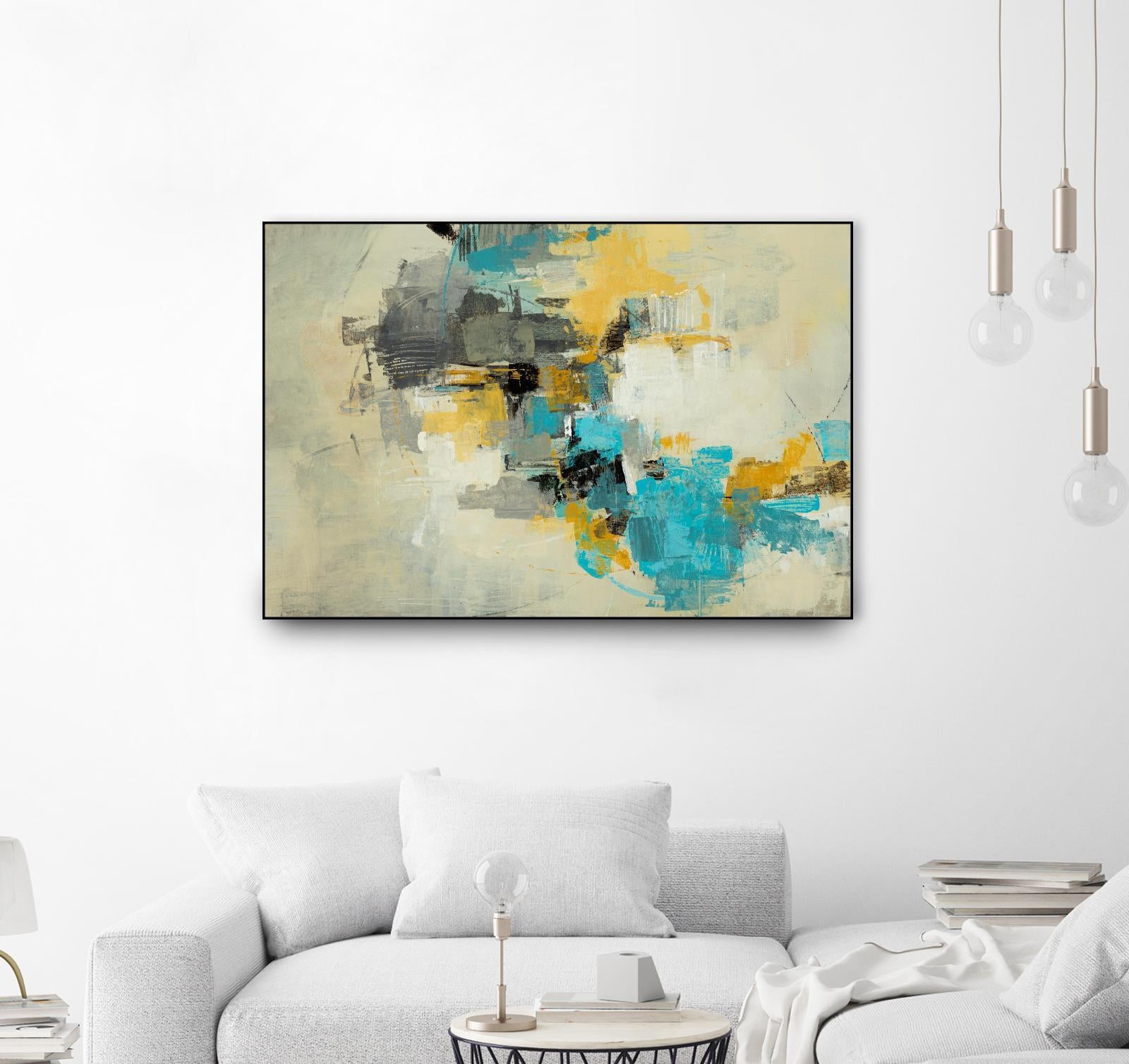 Adrift in Time by Daleno Art on GIANT ART - blue abstract abstrait