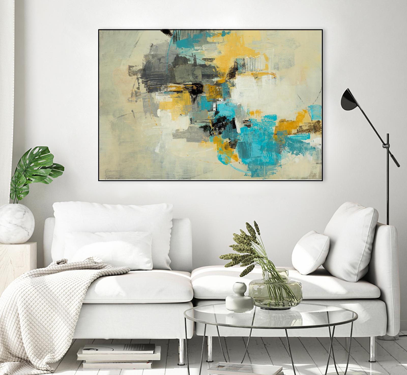 Adrift in Time by Daleno Art on GIANT ART - blue abstract abstrait