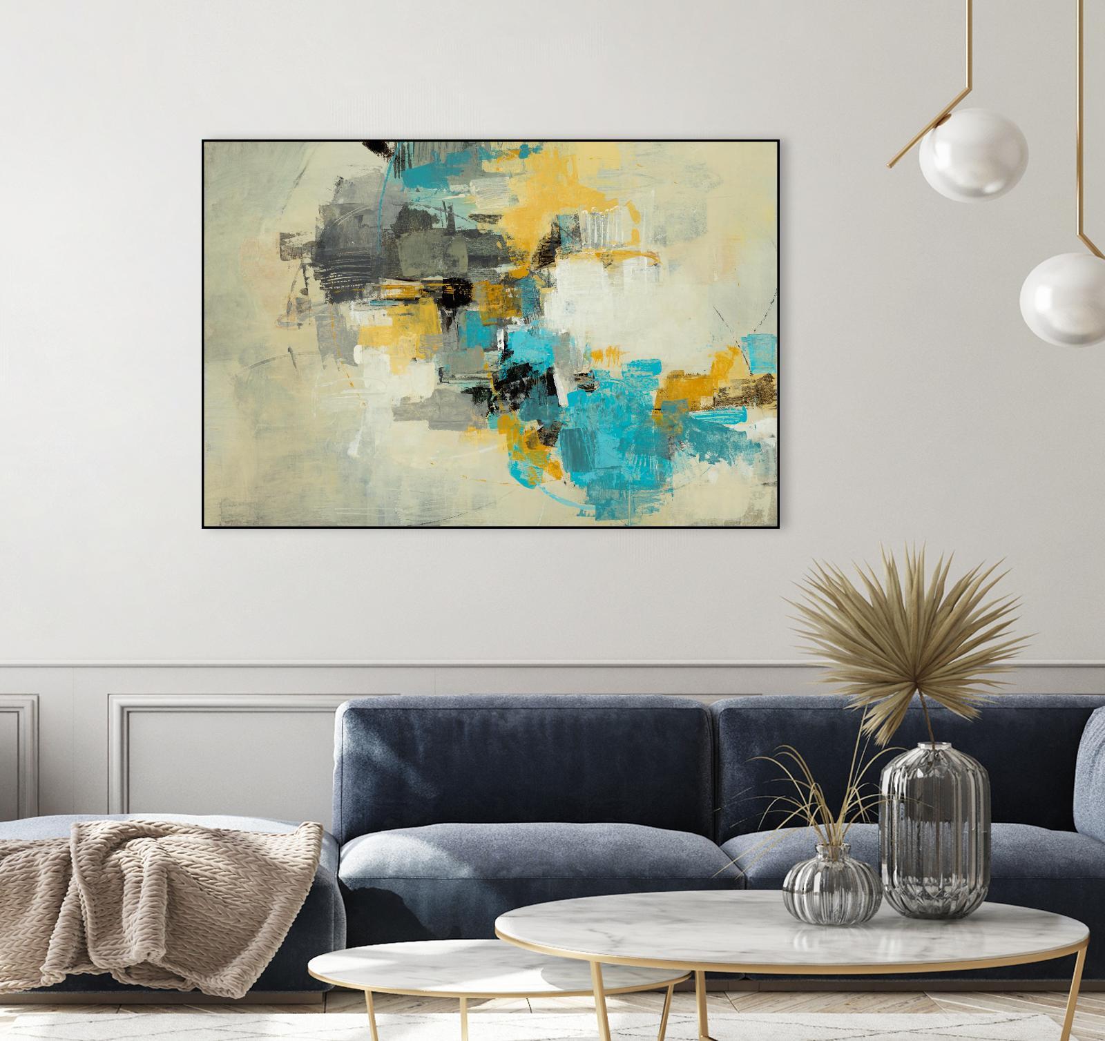 Adrift in Time by Daleno Art on GIANT ART - blue abstract abstrait