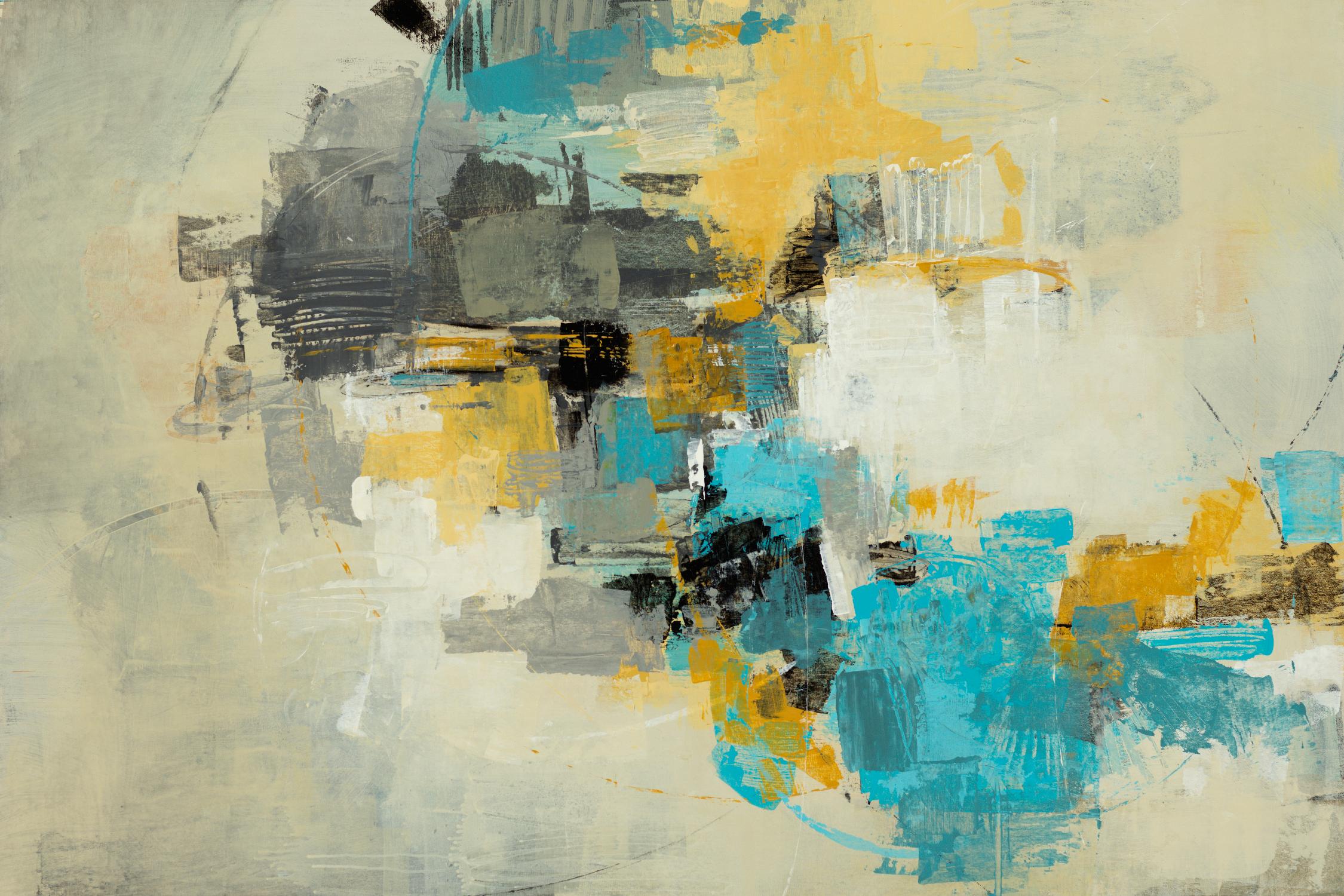 Adrift in Time by Daleno Art on GIANT ART - blue abstract abstrait