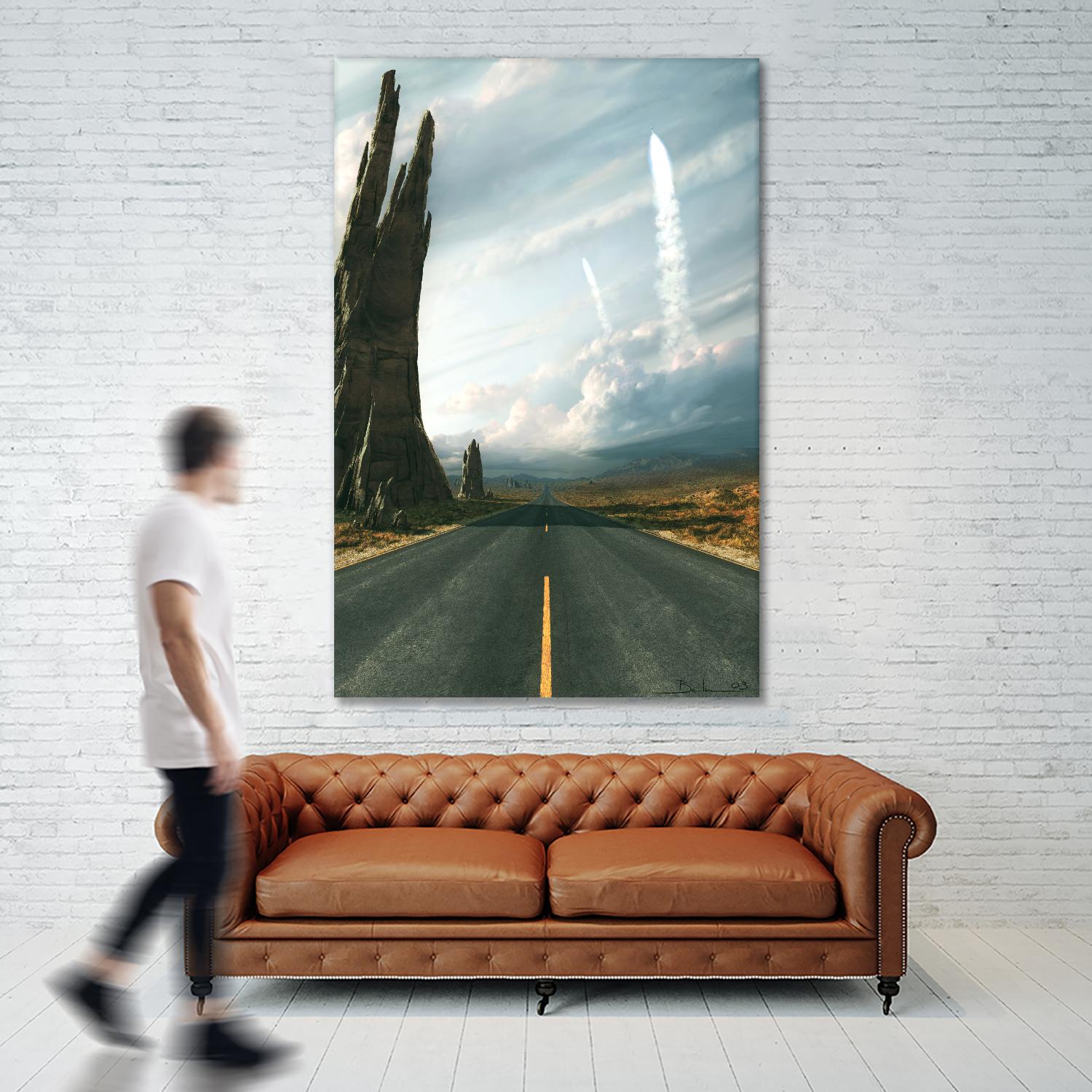 Mission by Stephane Belin on GIANT ART - grey landscape