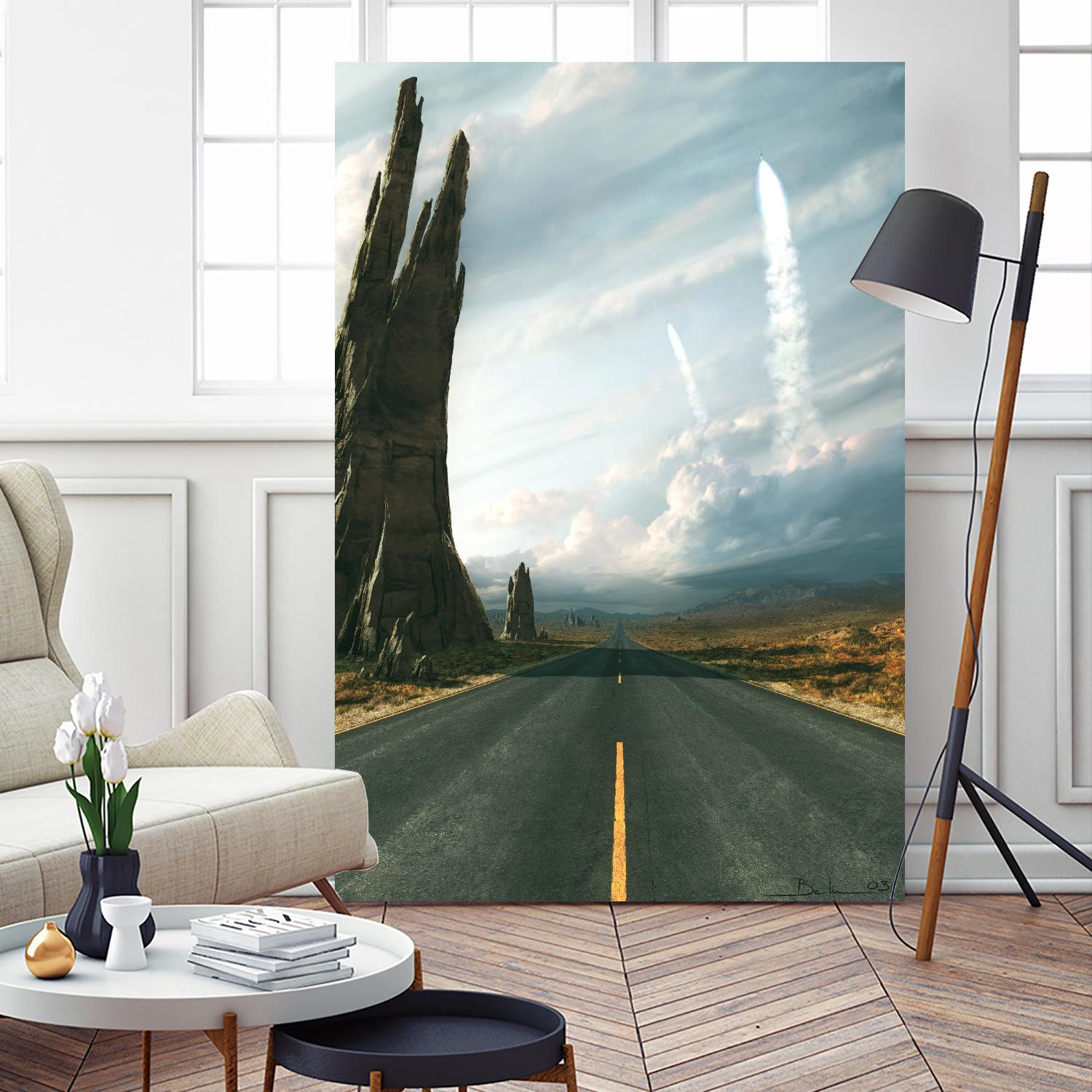 Mission by Stephane Belin on GIANT ART - grey landscape