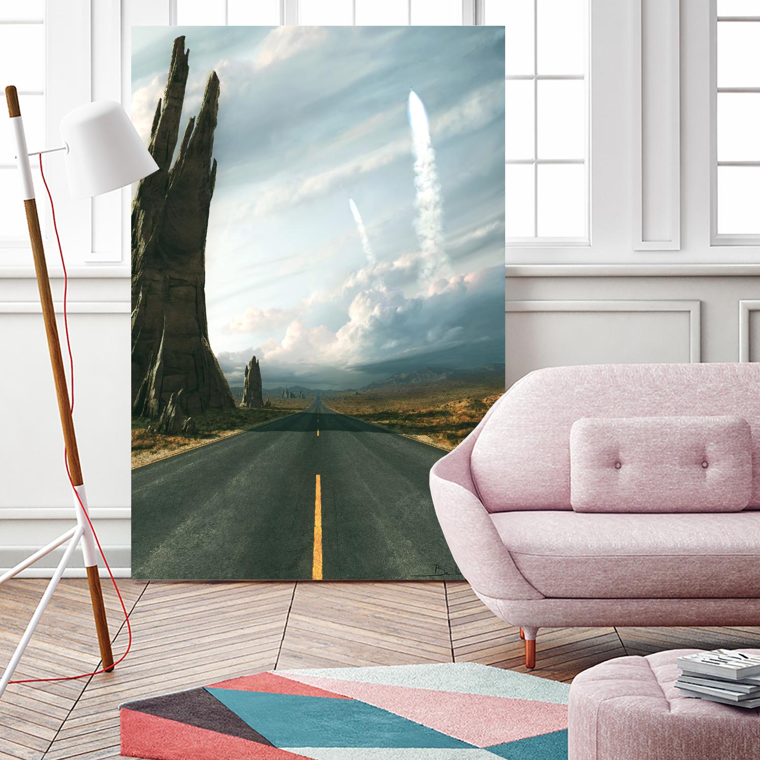 Mission by Stephane Belin on GIANT ART - grey landscape