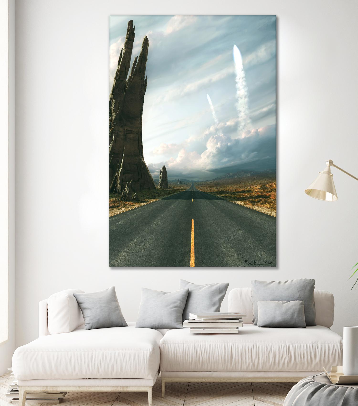 Mission by Stephane Belin on GIANT ART - grey landscape