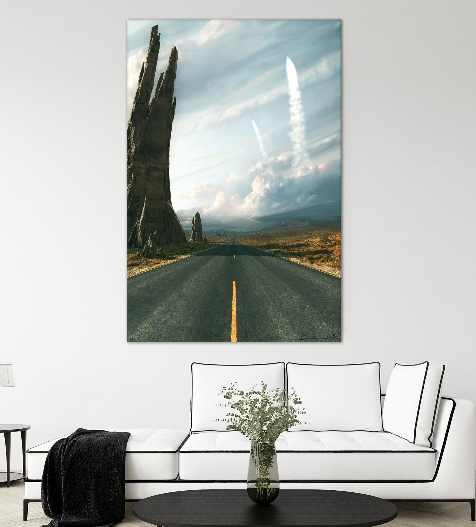 Mission by Stephane Belin on GIANT ART - grey landscape