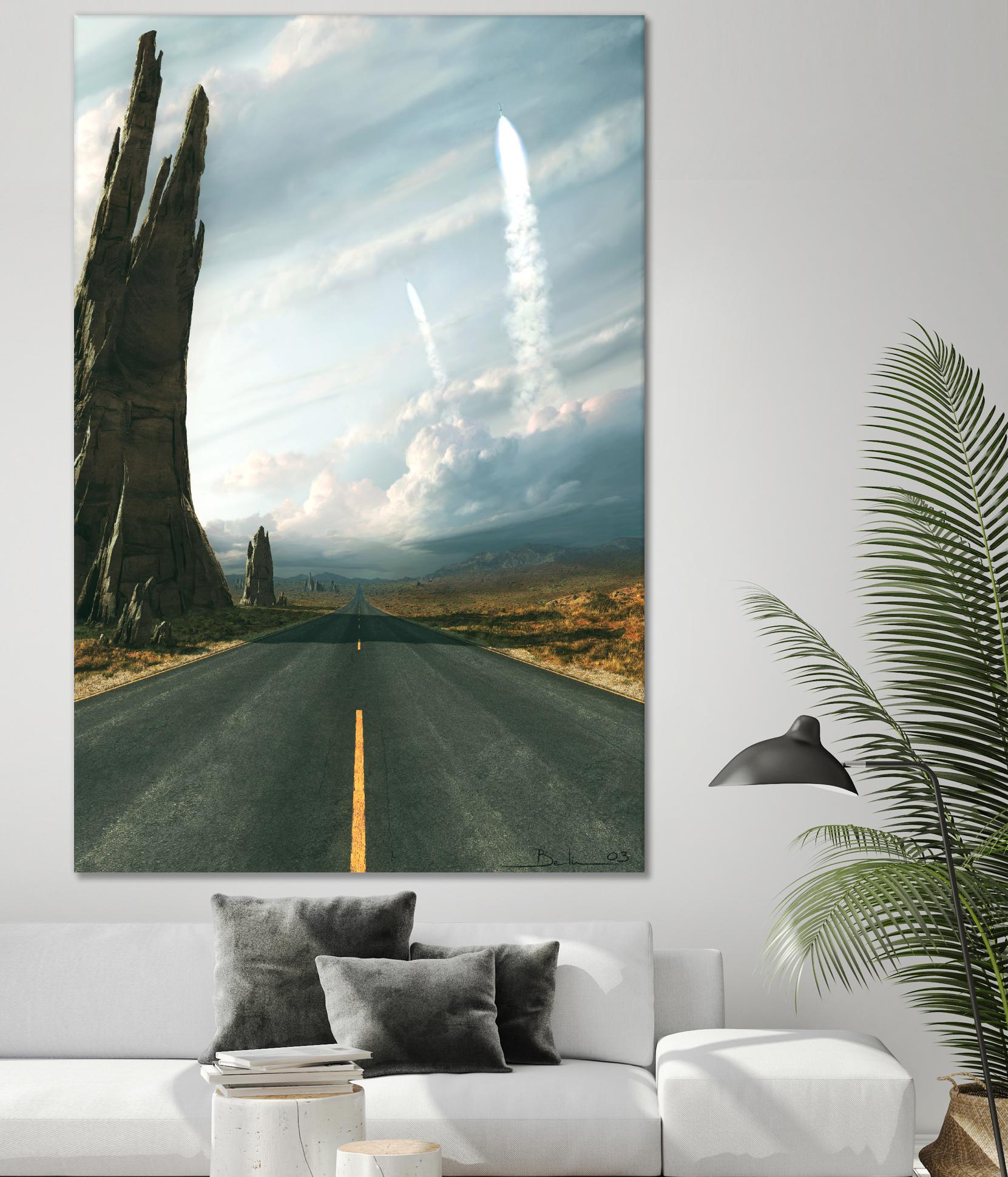 Mission by Stephane Belin on GIANT ART - grey landscape