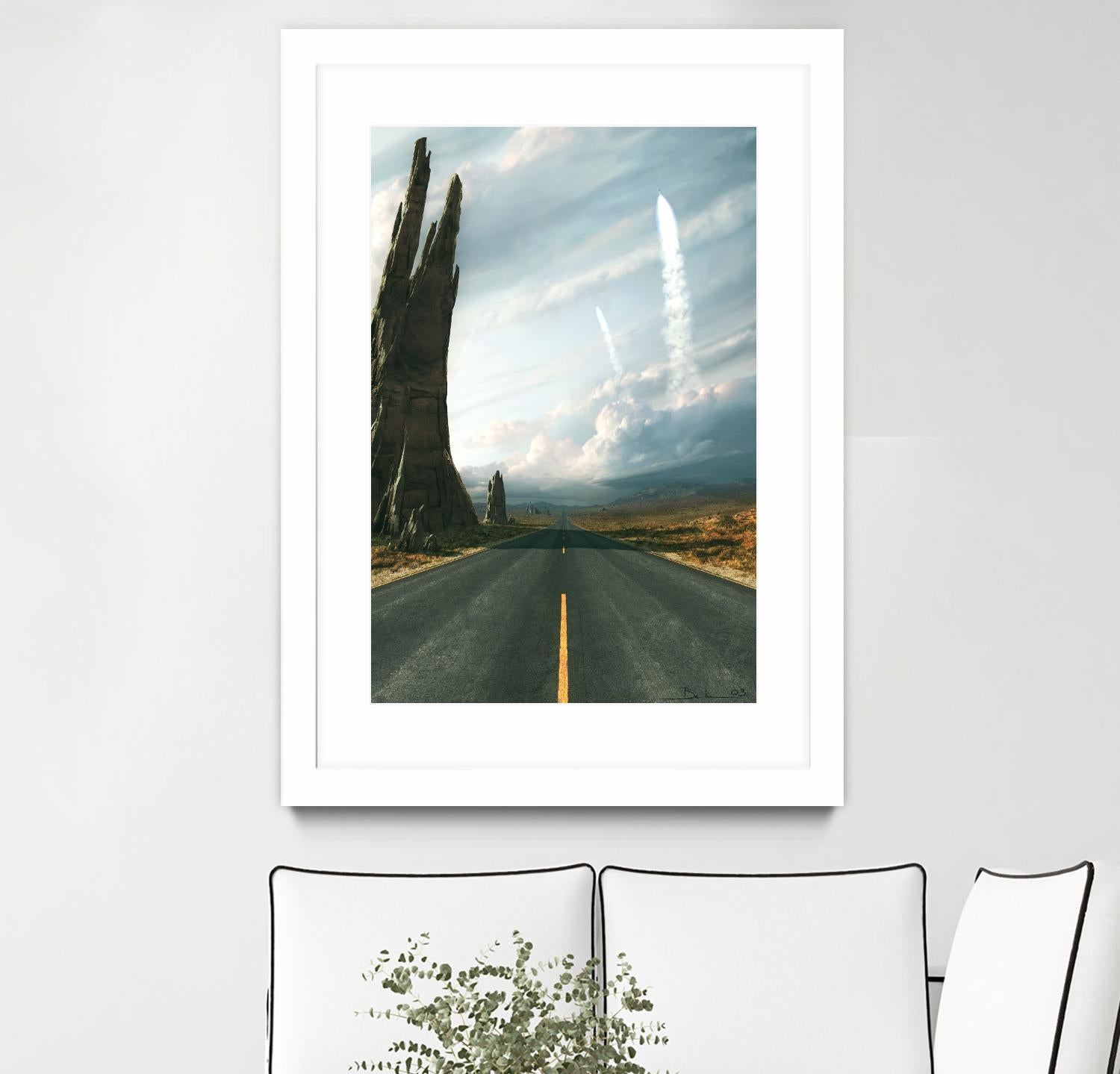 Mission by Stephane Belin on GIANT ART - grey landscape