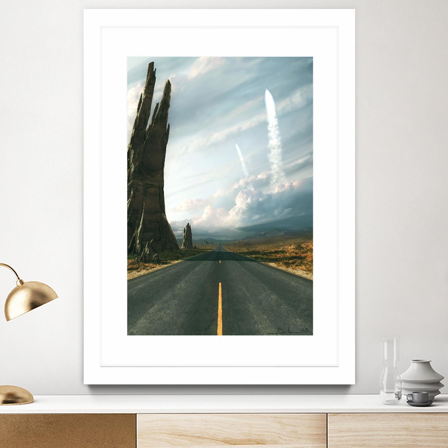 Mission by Stephane Belin on GIANT ART - grey landscape