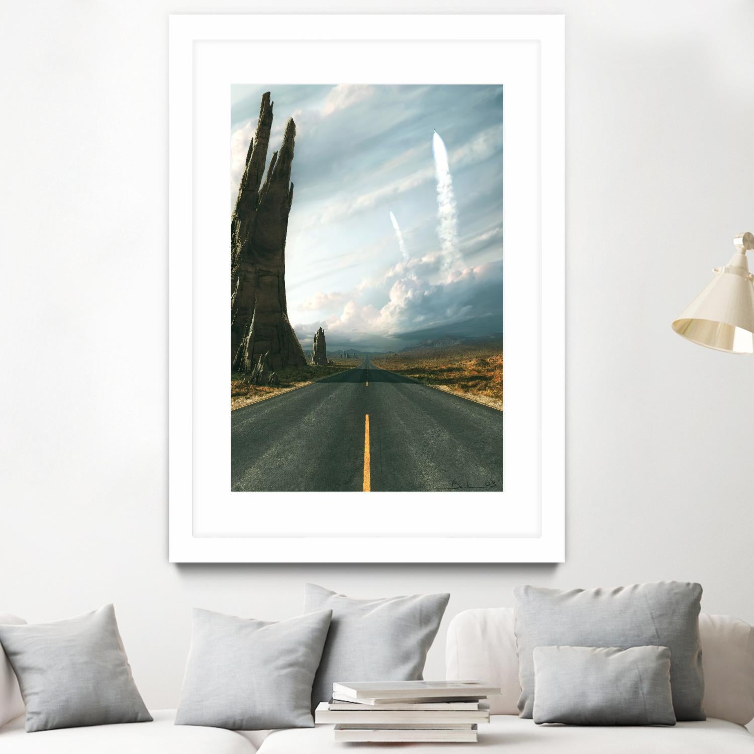 Mission by Stephane Belin on GIANT ART - grey landscape